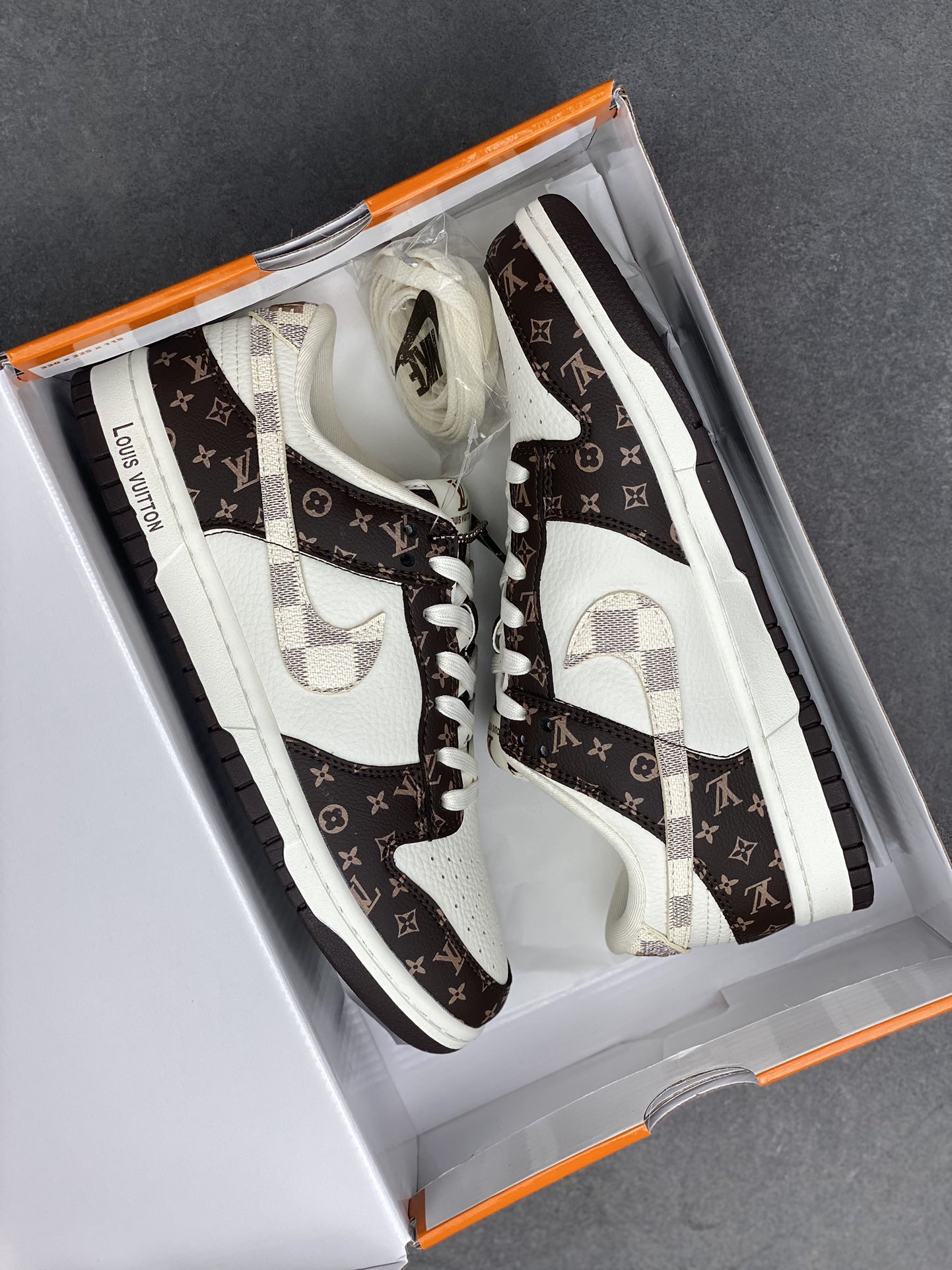 Nike SB Dunk Low Louis Vuitton Collab Brown White - Premium Quality 9 i1720033784 8366 4