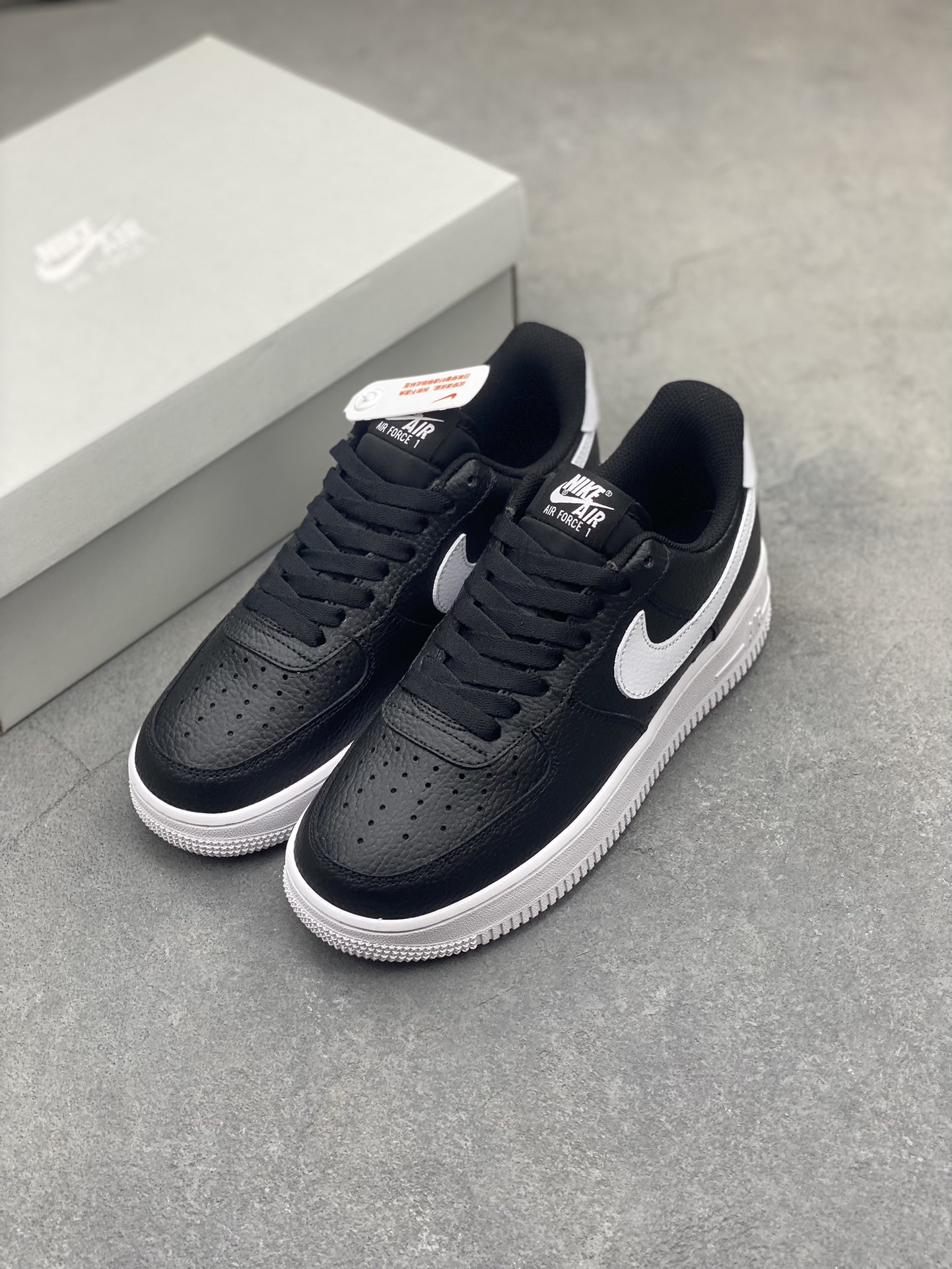 Nike Air Force 1 '07 Low: Black Leather, Iconic Style, All-Day Comfort 9 i1720296139 7208 7