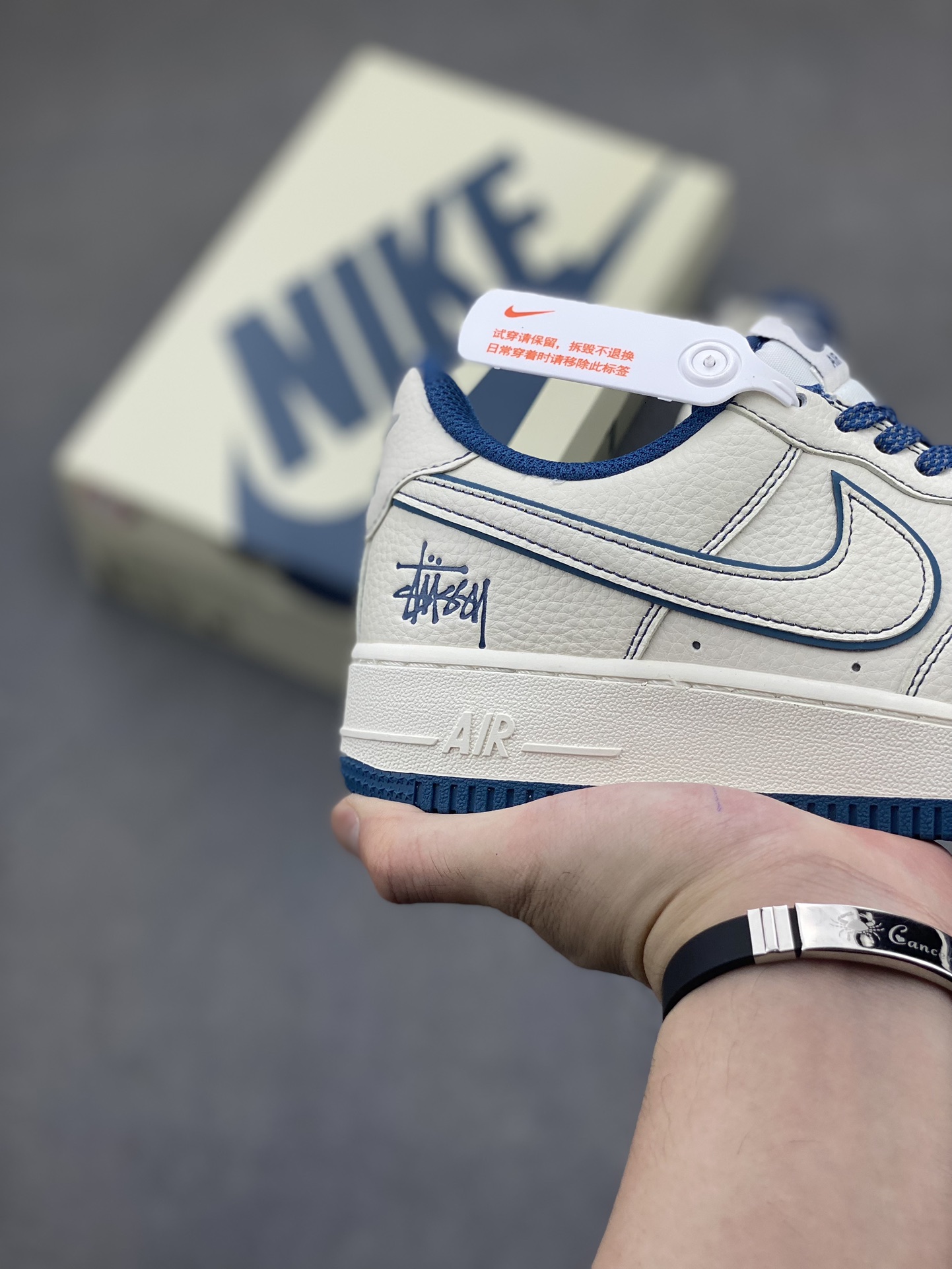 Stussy x Nike Air Force 1 Low 'Fossil Stone' Limited Edition Sneakers 6 i1720378675 3072 3