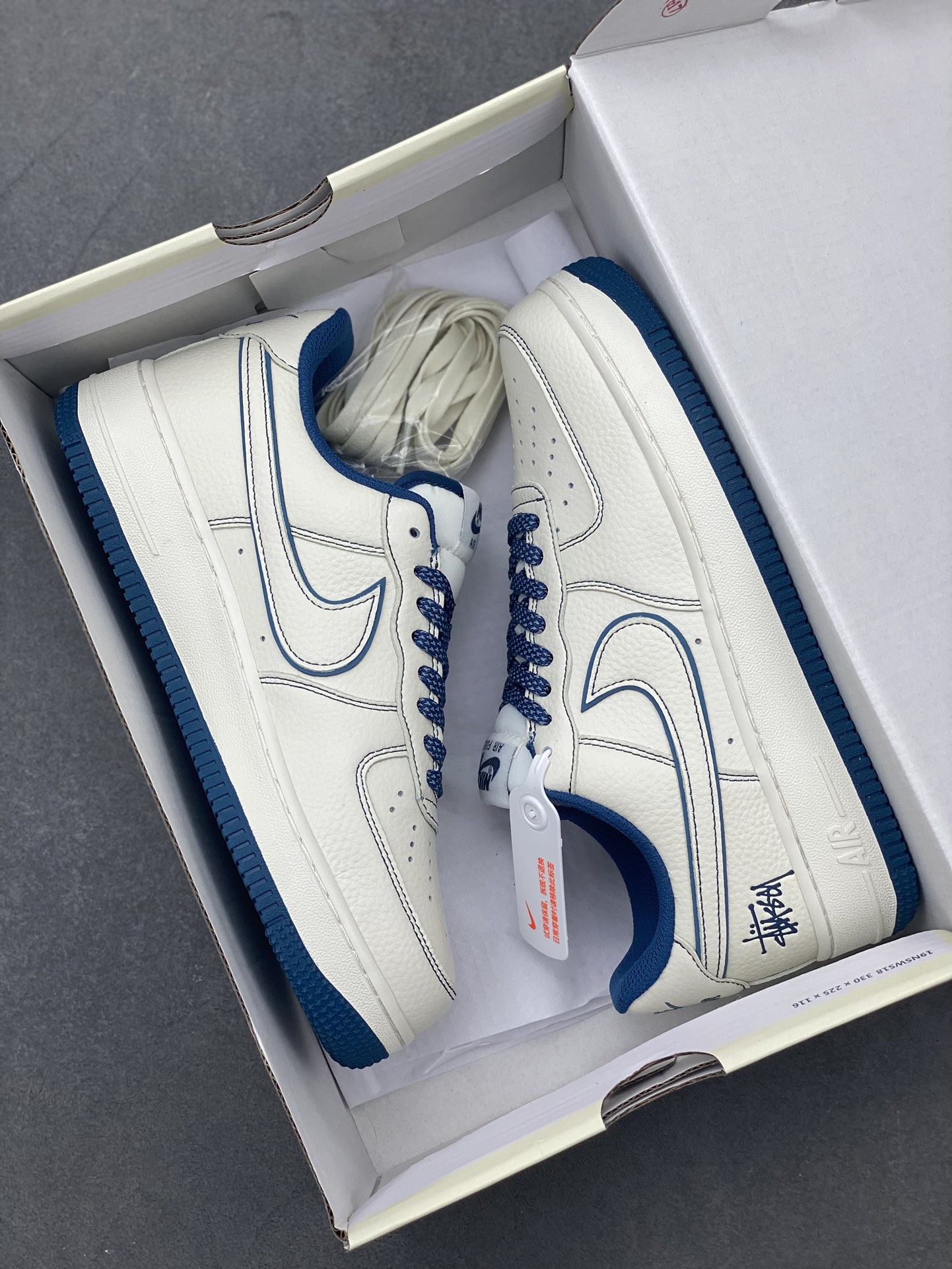 Stussy x Nike Air Force 1 Low 'Fossil Stone' Limited Edition Sneakers 10 i1720378675 5327 1