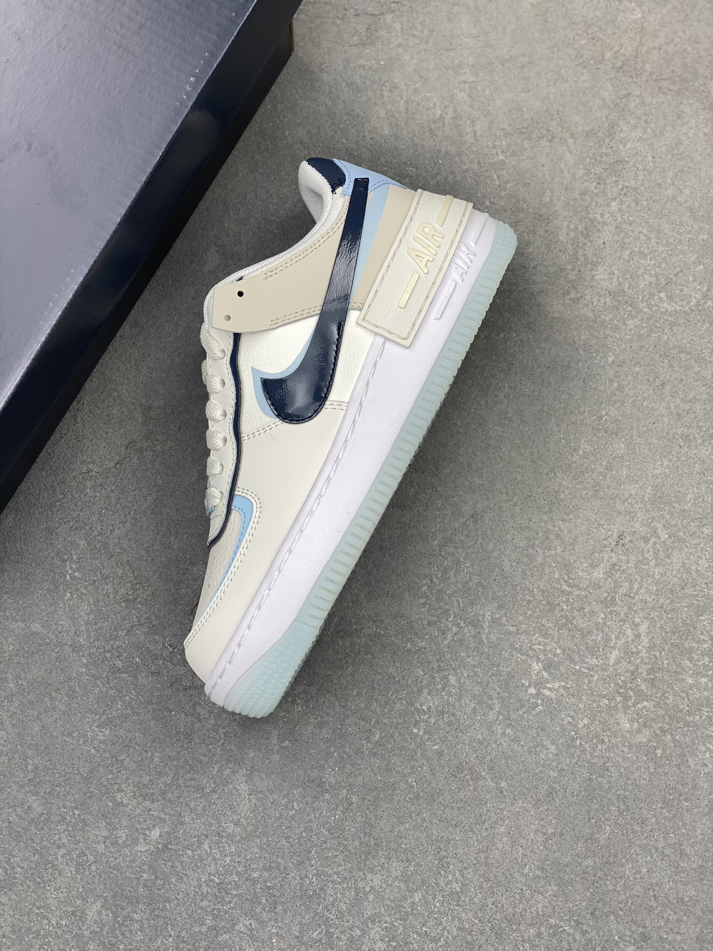 Nike Air Force 1 Shadow Low '07 Macaron Cream Blue Women's Shoes 8 i1720470688 7574 0
