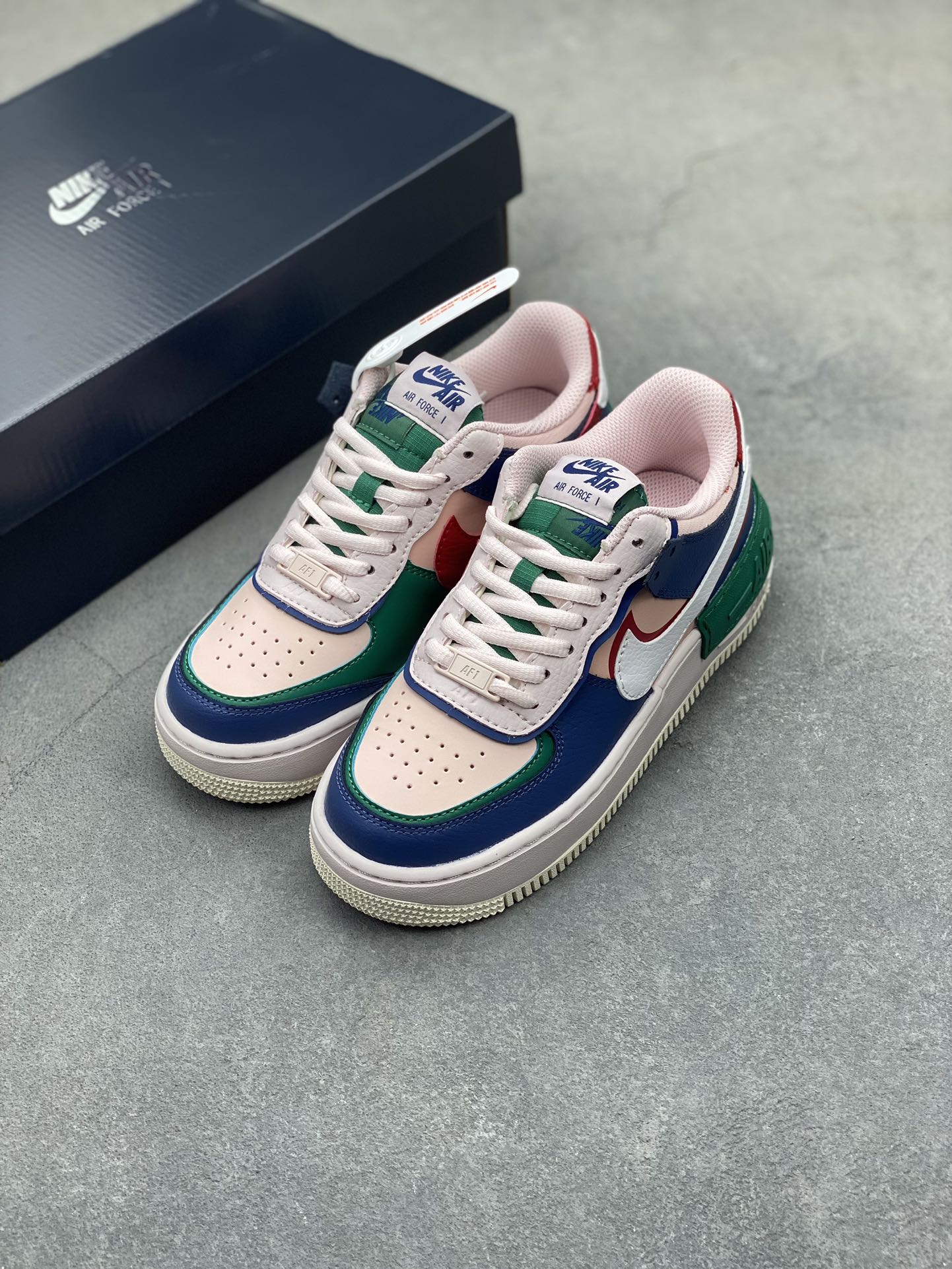 Nike Air Force 1 Low Shadow 'Macaron' Multi-Color Women's Shoe 9 i1720470798 2075 0