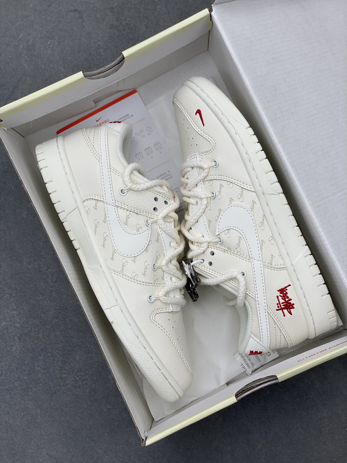 Stussy x Nike Dunk Low 'Off White' Casual Sneakers - Limited Edition 9 i1720728895 5639 5