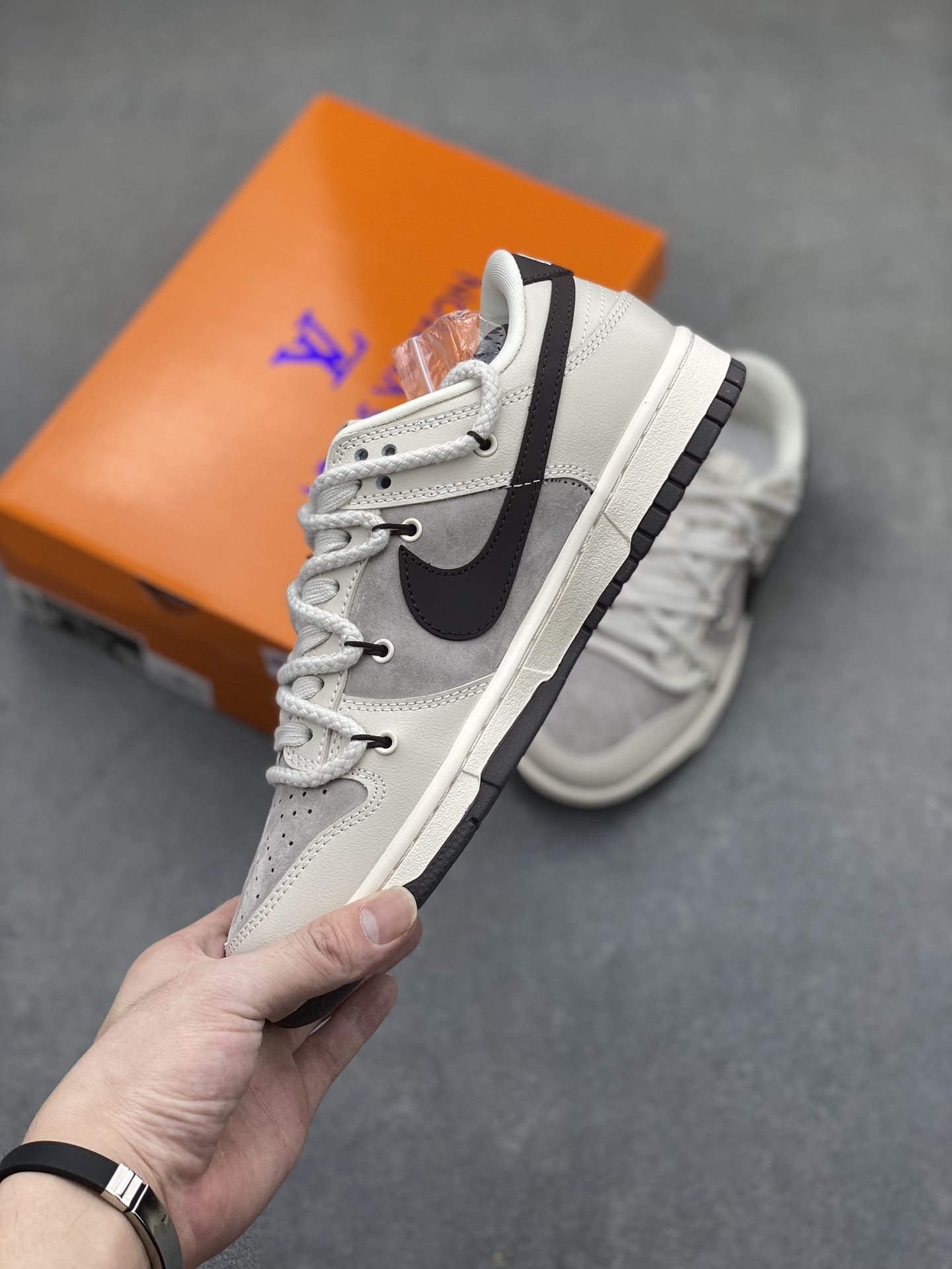 Nike SB Dunk Low Louis Vuitton Custom Coffee Sneakers - Premium Quality 3 i1720991426 7642 0