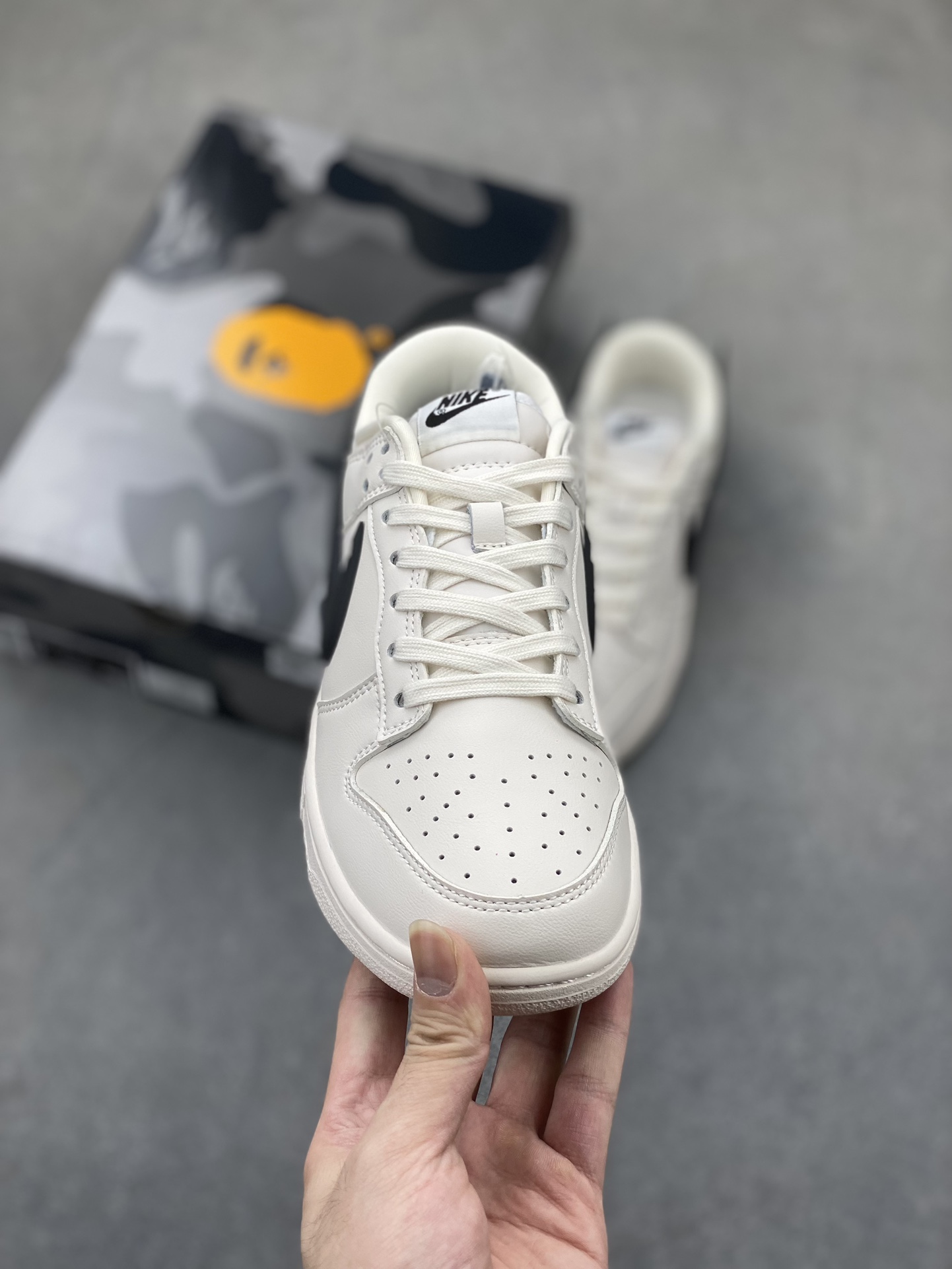 Nike SB Dunk Low x AMBUSH x BAPE - Cream White/Black - Limited Edition Sneakers 3 i1724703360 1176 1