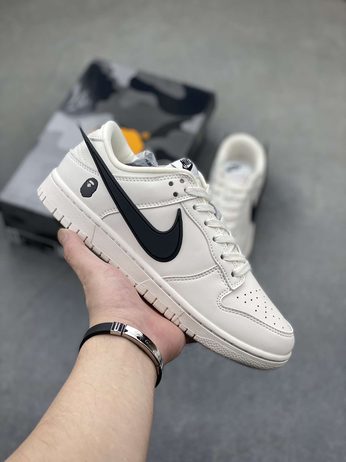 Nike SB Dunk Low x AMBUSH x BAPE - Cream White/Black - Limited Edition Sneakers 2 i1724703360 2578 7