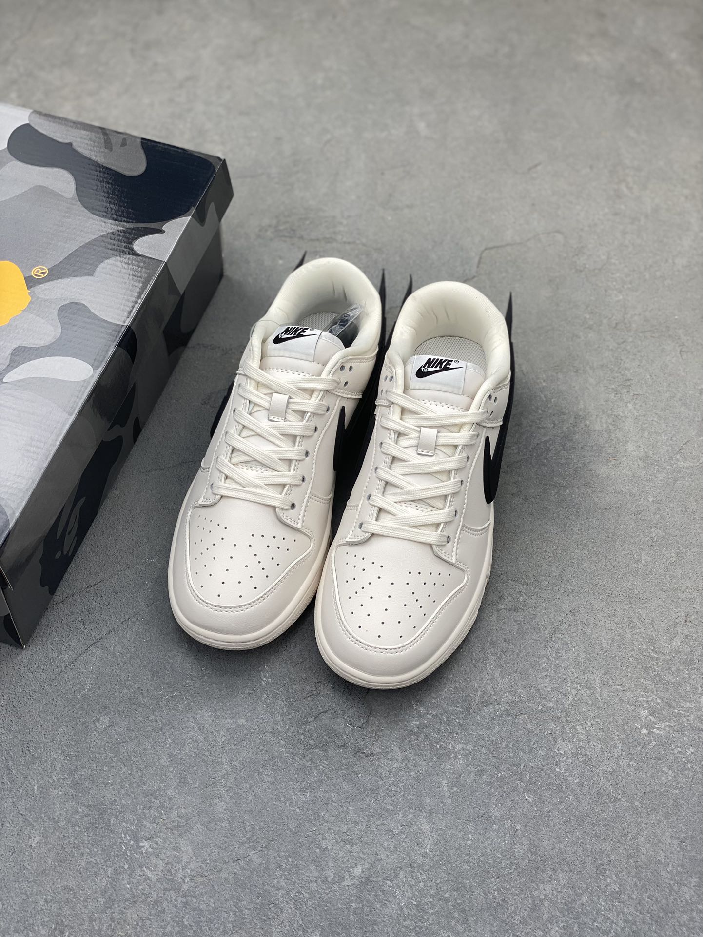 Nike SB Dunk Low x AMBUSH x BAPE - Cream White/Black - Limited Edition Sneakers 9 i1724703360 6194 5