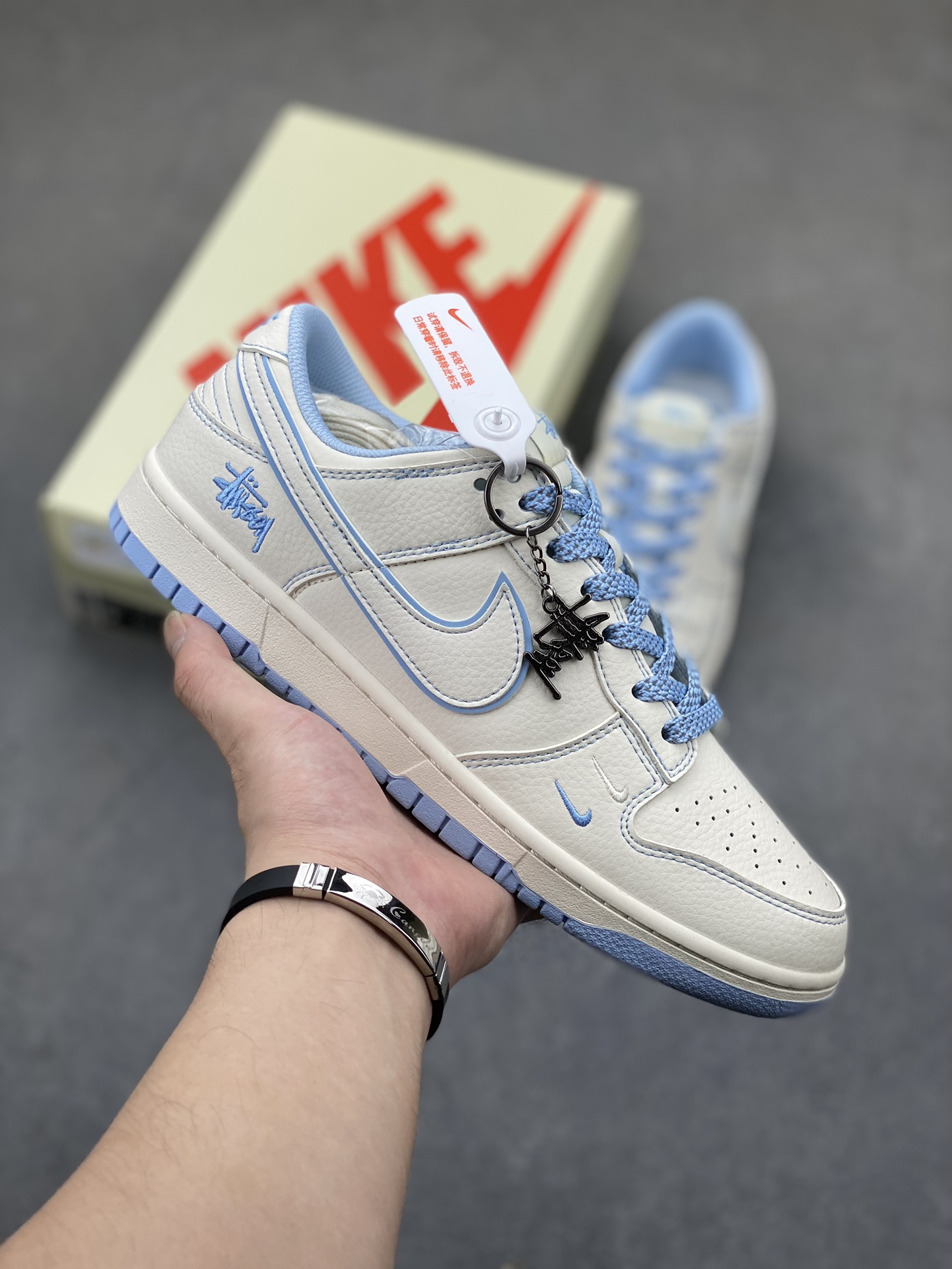 Nike SB Dunk Low Stussy - Blue Trim Double Hook - Anniversary Edition 1 i1725734347 307 1