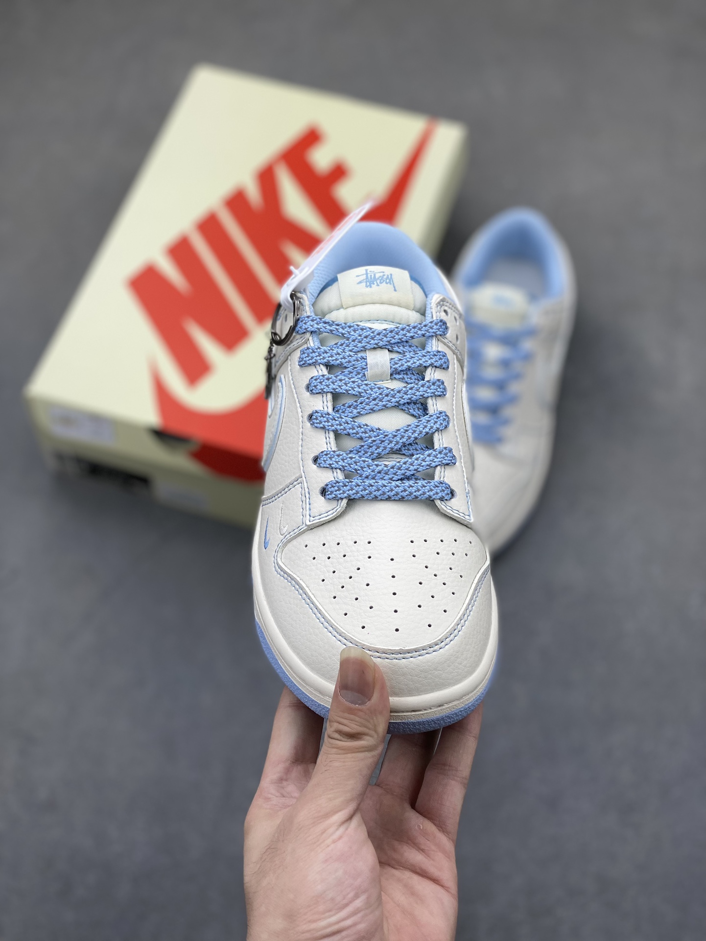 Nike SB Dunk Low Stussy - Blue Trim Double Hook - Anniversary Edition 2 i1725734347 4875 4