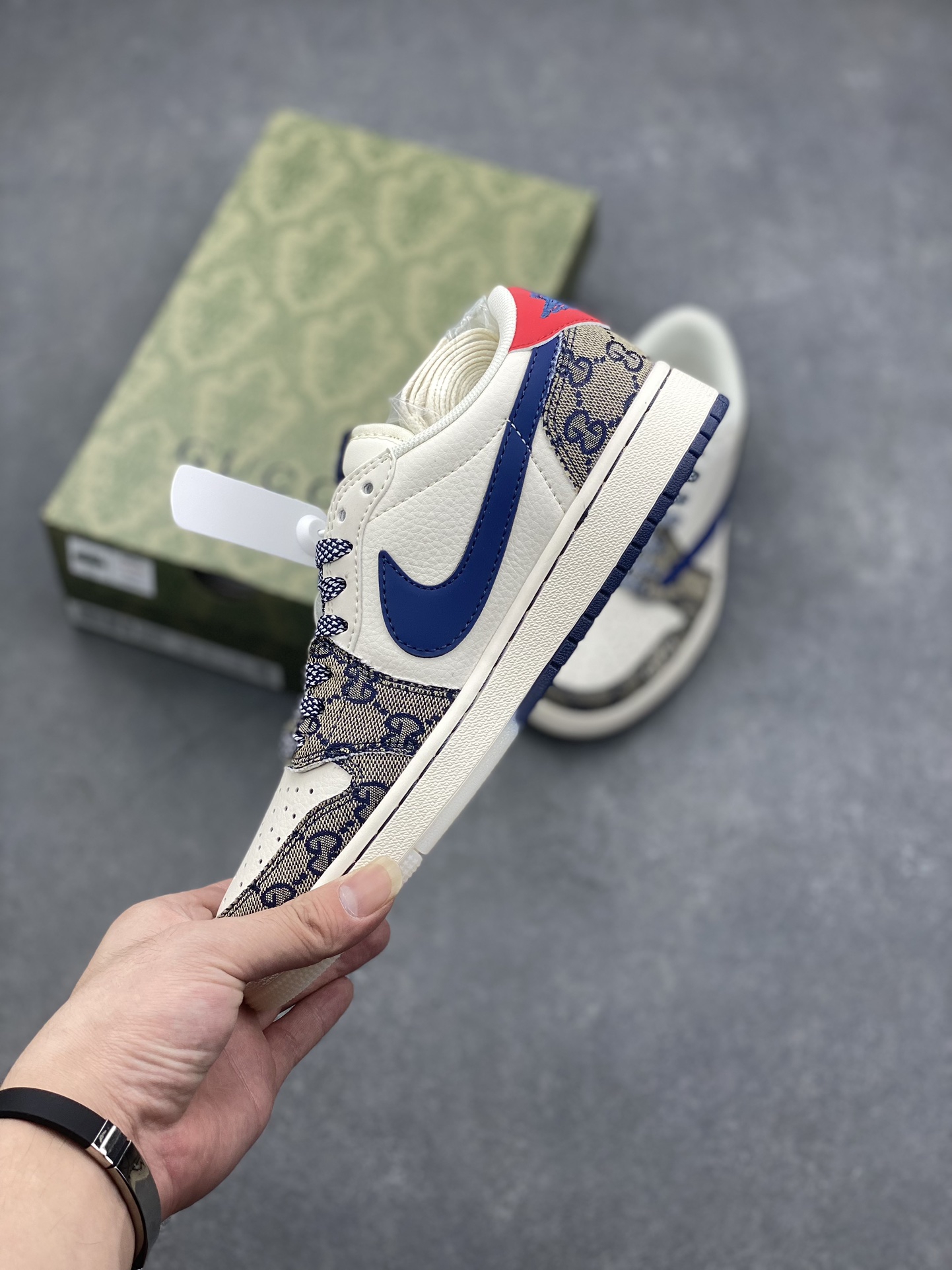 Travis Scott x Nike Air Jordan 1 Low Gucci Custom Sneakers - Limited Edition 4 i1726262947 1426 6