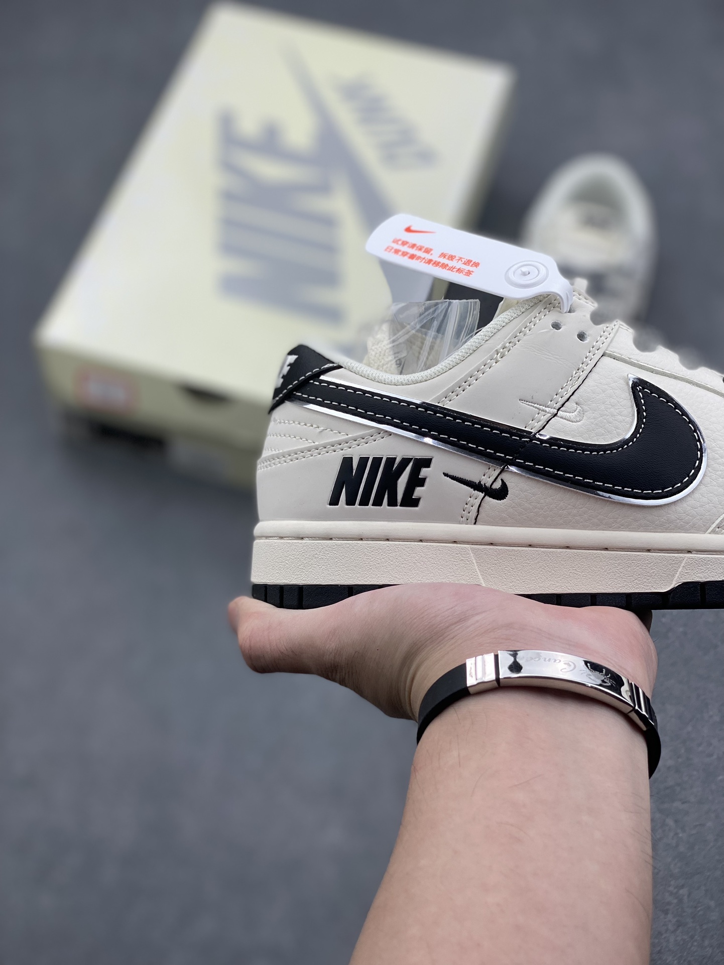 Nike SB Dunk Low 'Sail Black' Anniversary Custom Casual Sneakers 6 i1727456279 868 3