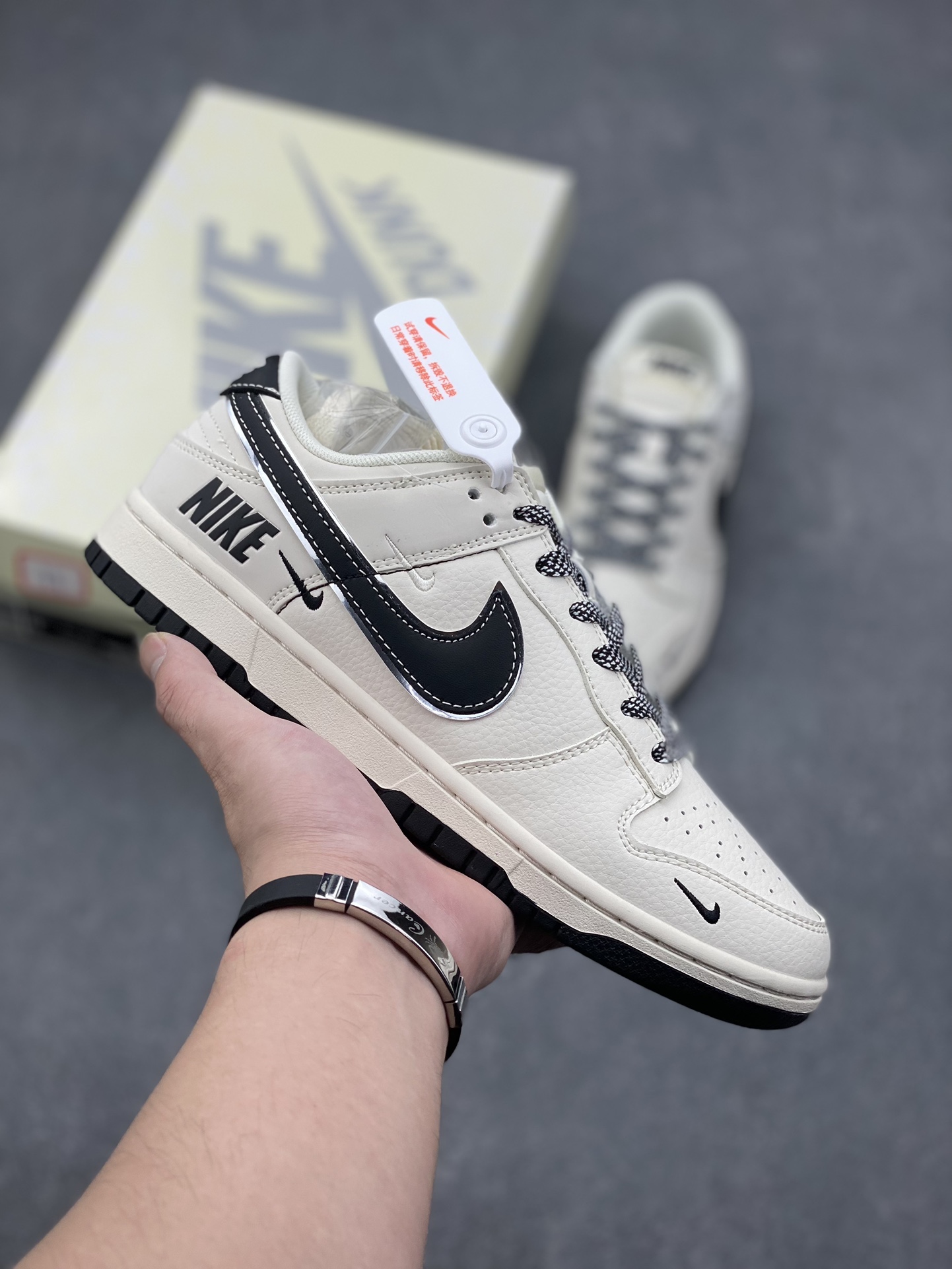 Nike SB Dunk Low 'Sail Black' Anniversary Custom Casual Sneakers 2 i1727456279 9470 1