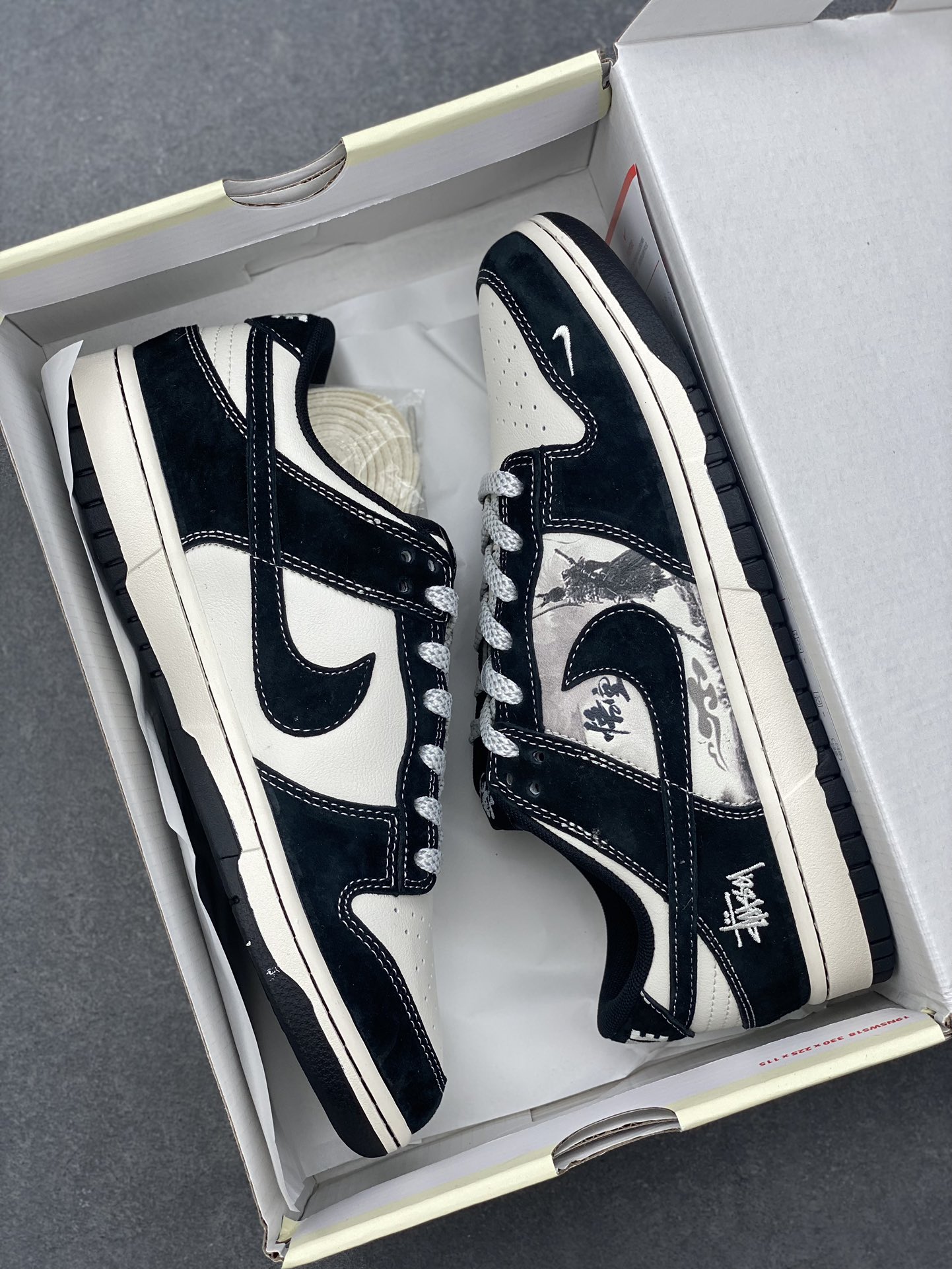 Nike SB Dunk Low x Stussy Black White Sneakers 10 i1728074115 4787 1