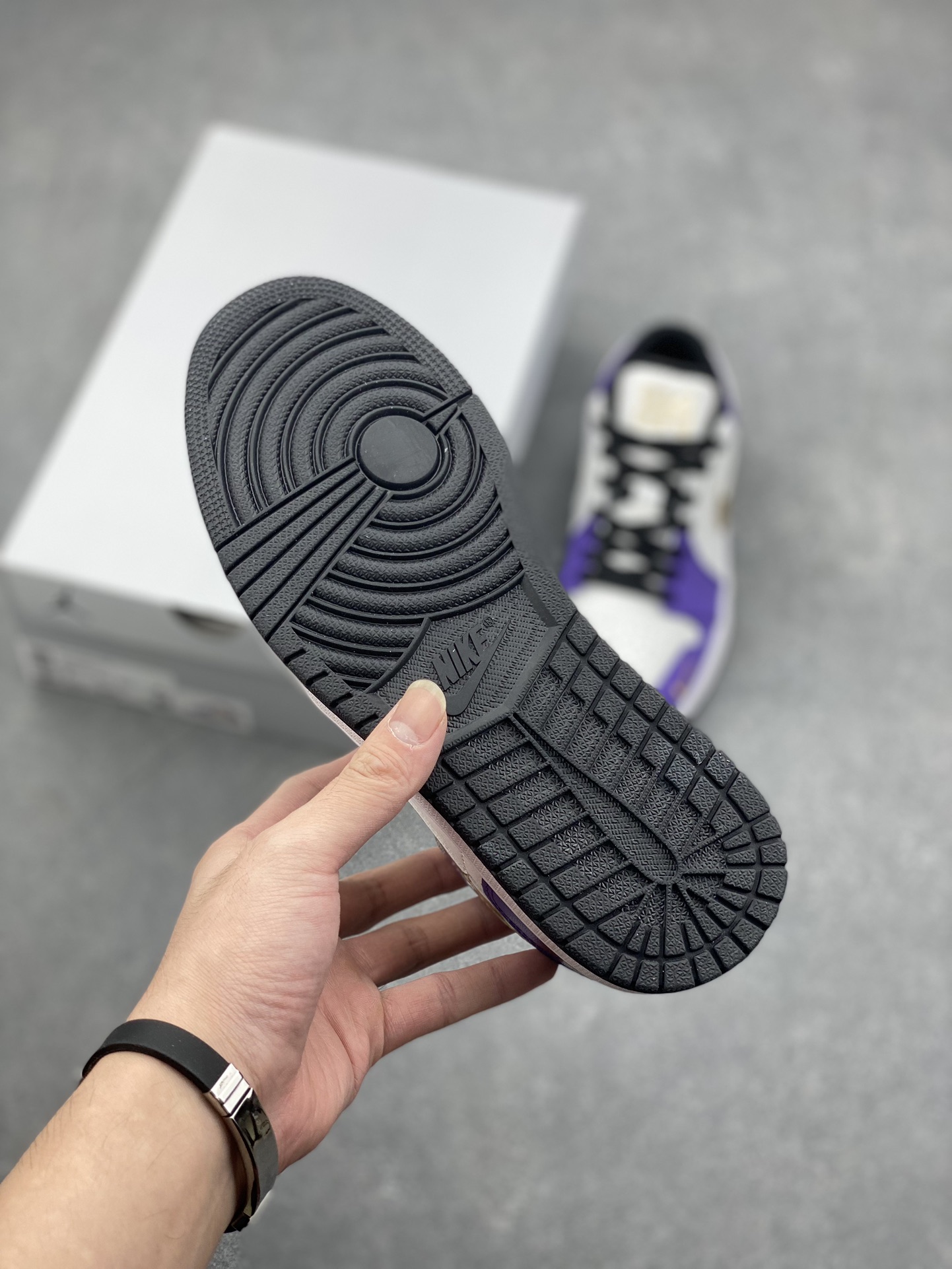 Nike Air Jordan 1 Low Kobe Lakers Shoes, Gold Accents, Purple and White 6 i1728424353 2670 3