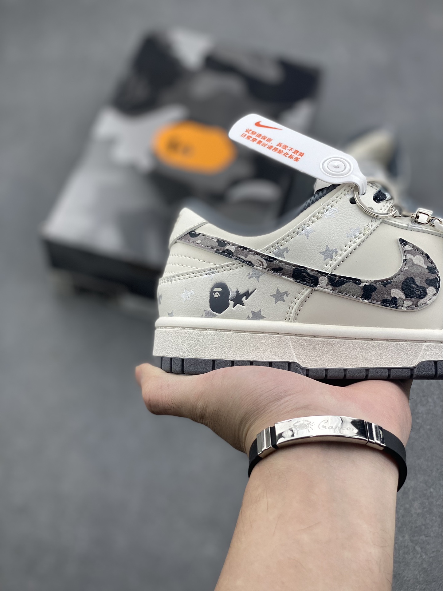 Nike SB Dunk Low BAPE Collab - Grey Camo, Premium Quality, Limited Edition 6 i1728507480 2817 3