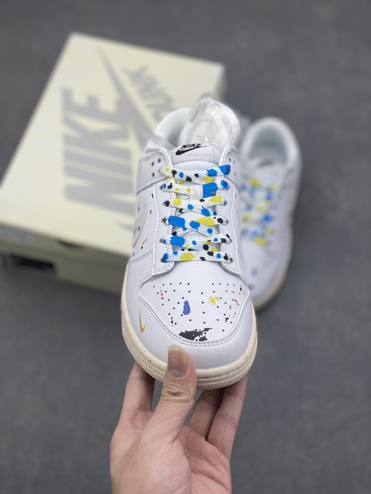 Nike Dunk Low White Multi-Color Splatter Paint, Men's Fashion Sneaker 3 i1728923679 2969 5