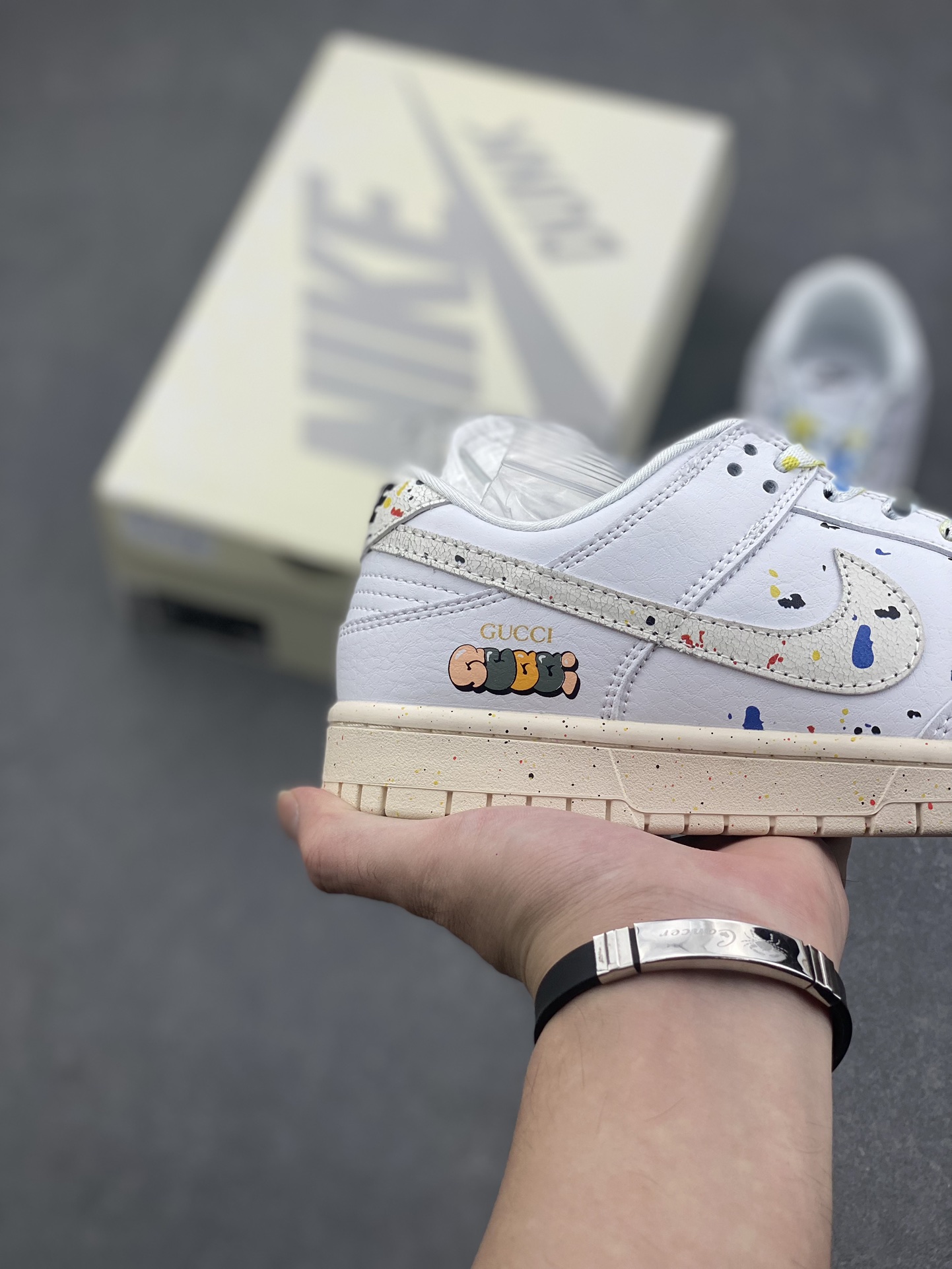 Nike Dunk Low White Multi-Color Splatter Paint, Men's Fashion Sneaker 6 i1728923679 5944 1