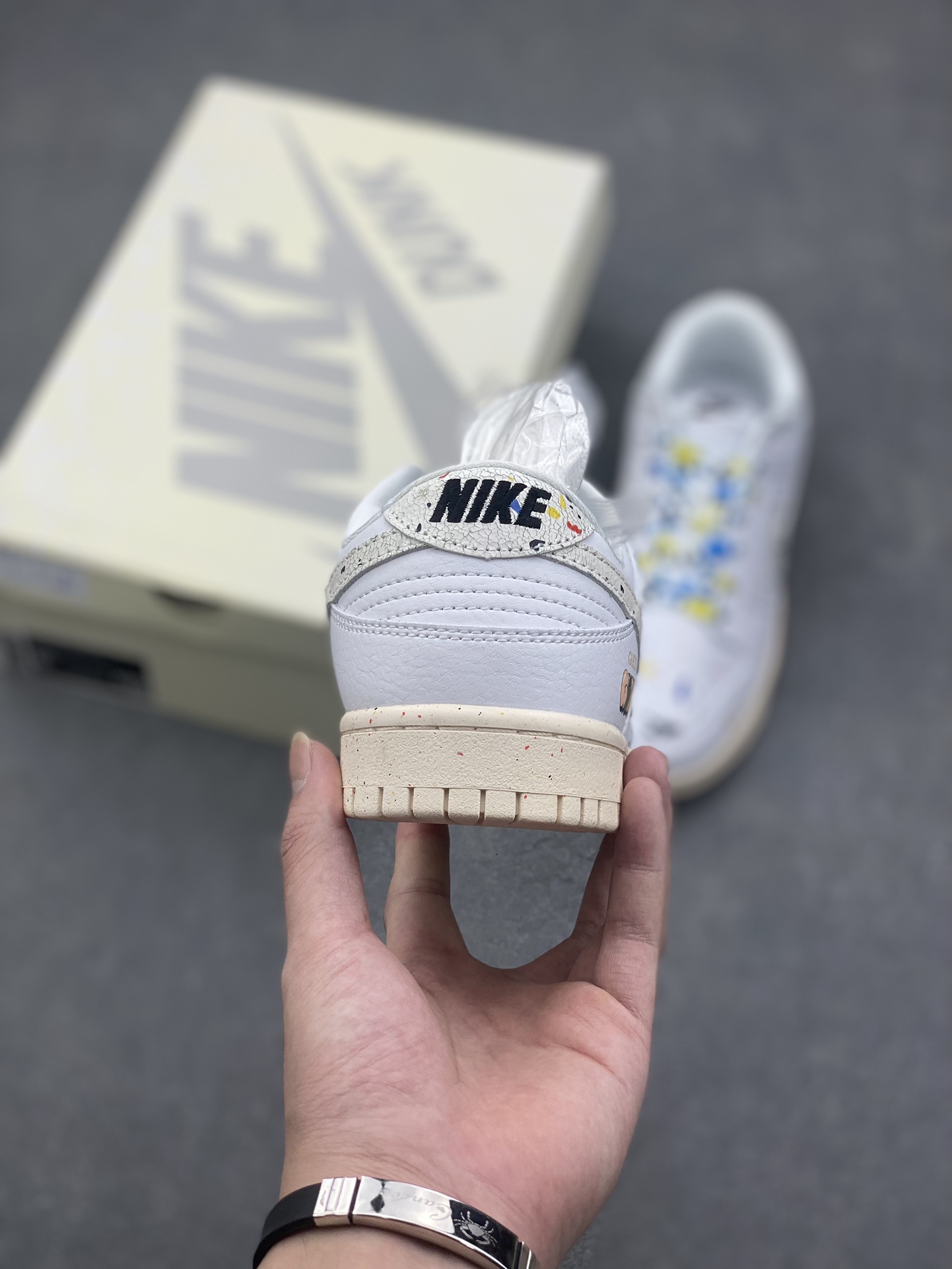 Nike Dunk Low White Multi-Color Splatter Paint, Men's Fashion Sneaker 5 i1728923679 7534 6
