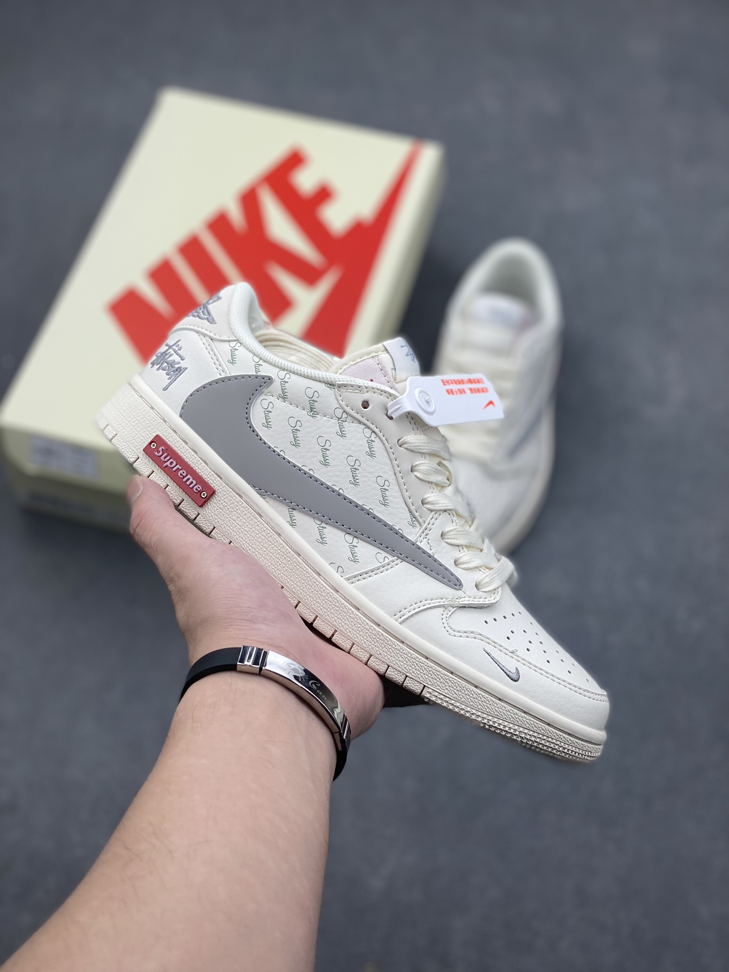 Travis Scott x Fragment Design x Jordan 1 Low OG SP Stussy Collab