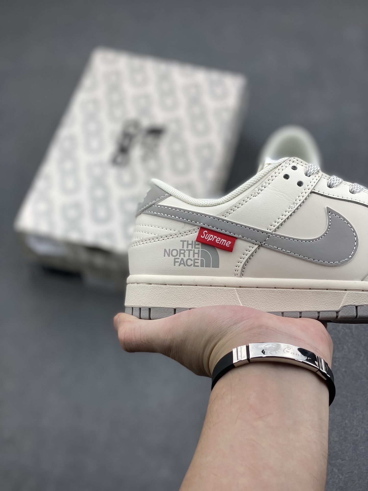 Nike SB Dunk Low Supreme The North Face - Grey Reflective Casual Shoes 6 i1729355520 9722 2