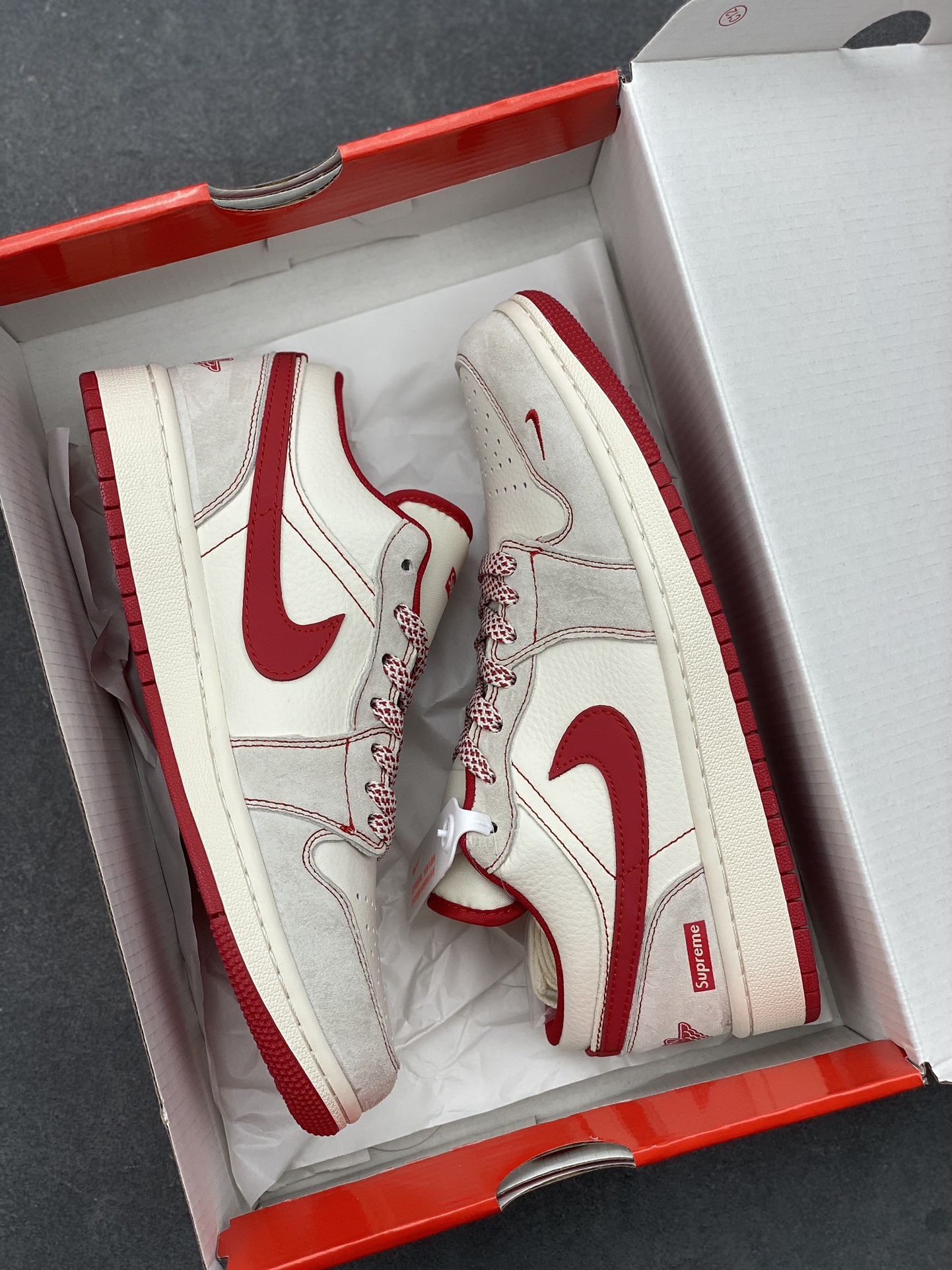 Nike Air Jordan 1 Low Retro: Supreme Collab, Premium Comfort Sneakers 10 i1730139199 1216 8