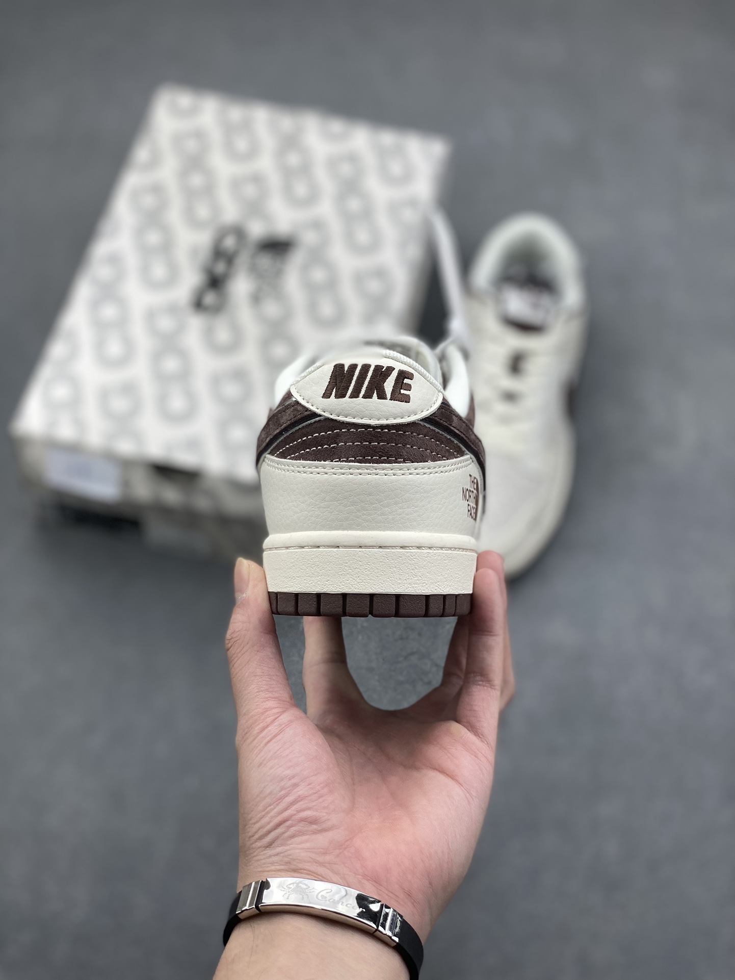Nike SB Dunk Low The North Face Custom Sneakers - Brown & Beige 4 i1730651472 4597 7