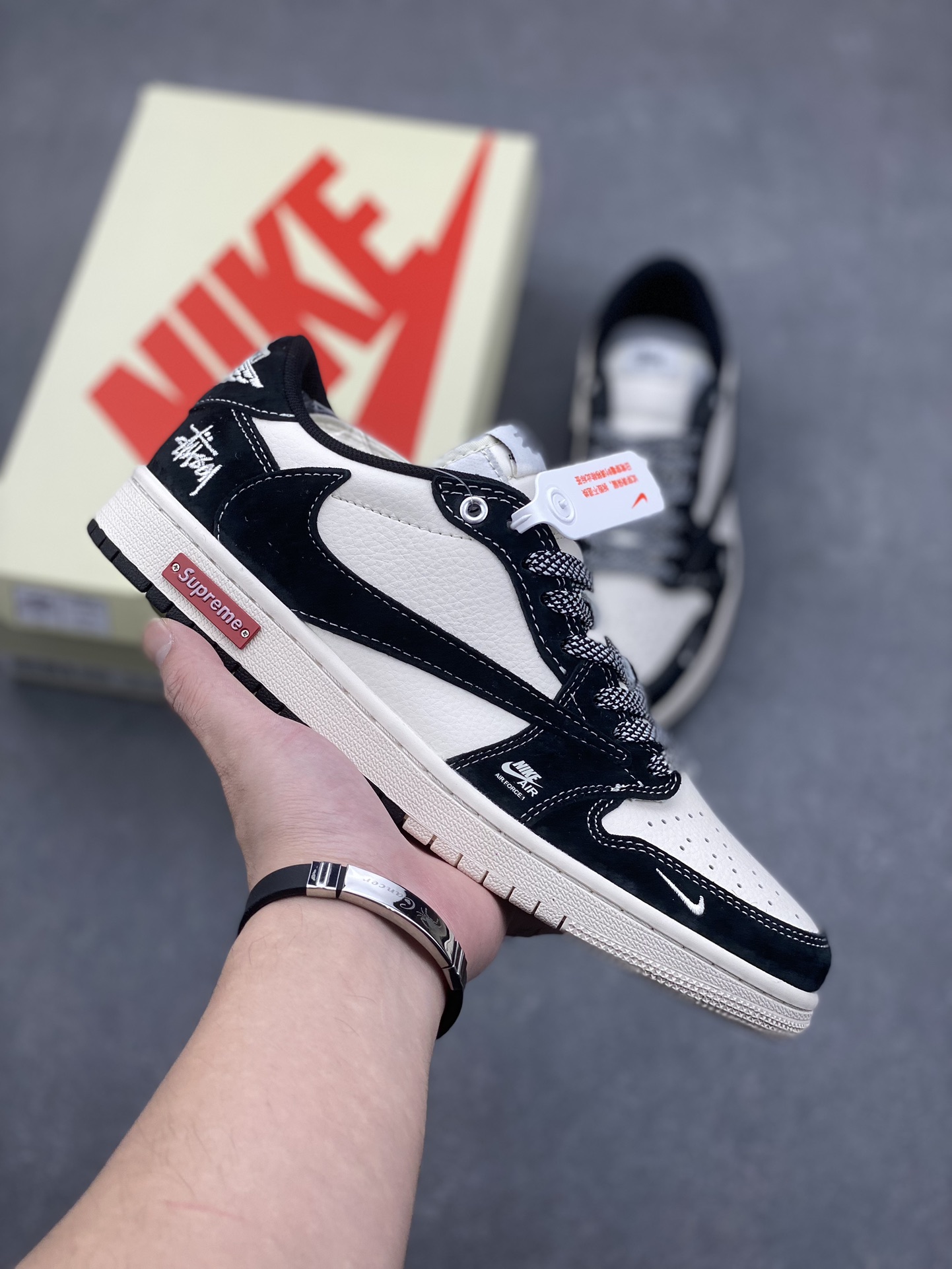 Travis Scott x Fragment Design x Air Jordan 1 Low OG SP "Black Phantom"