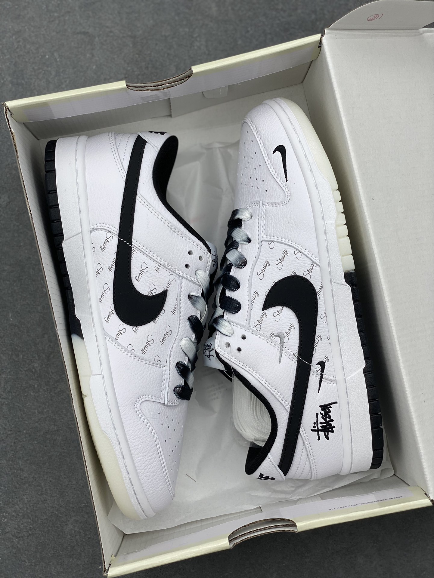 Nike SB Dunk Low Stussy White Black, Anniversary Premium Design, Limited Edition 9 i1731299002 637 5