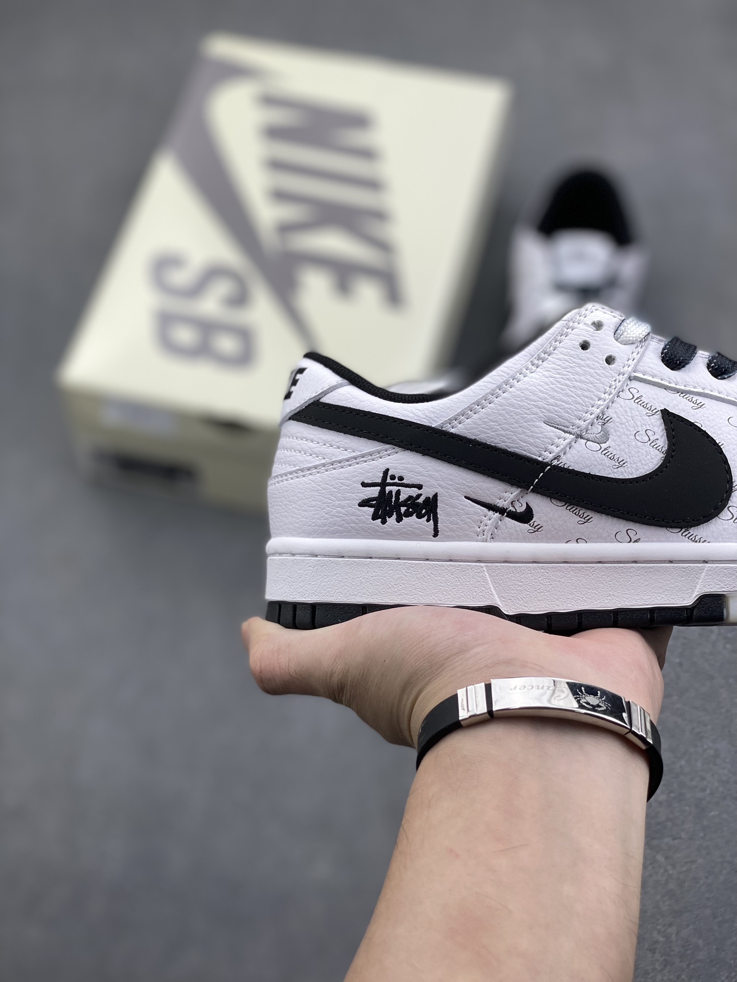 Nike SB Dunk Low Stussy White Black, Anniversary Premium Design, Limited Edition 5 i1731299002 7021 8