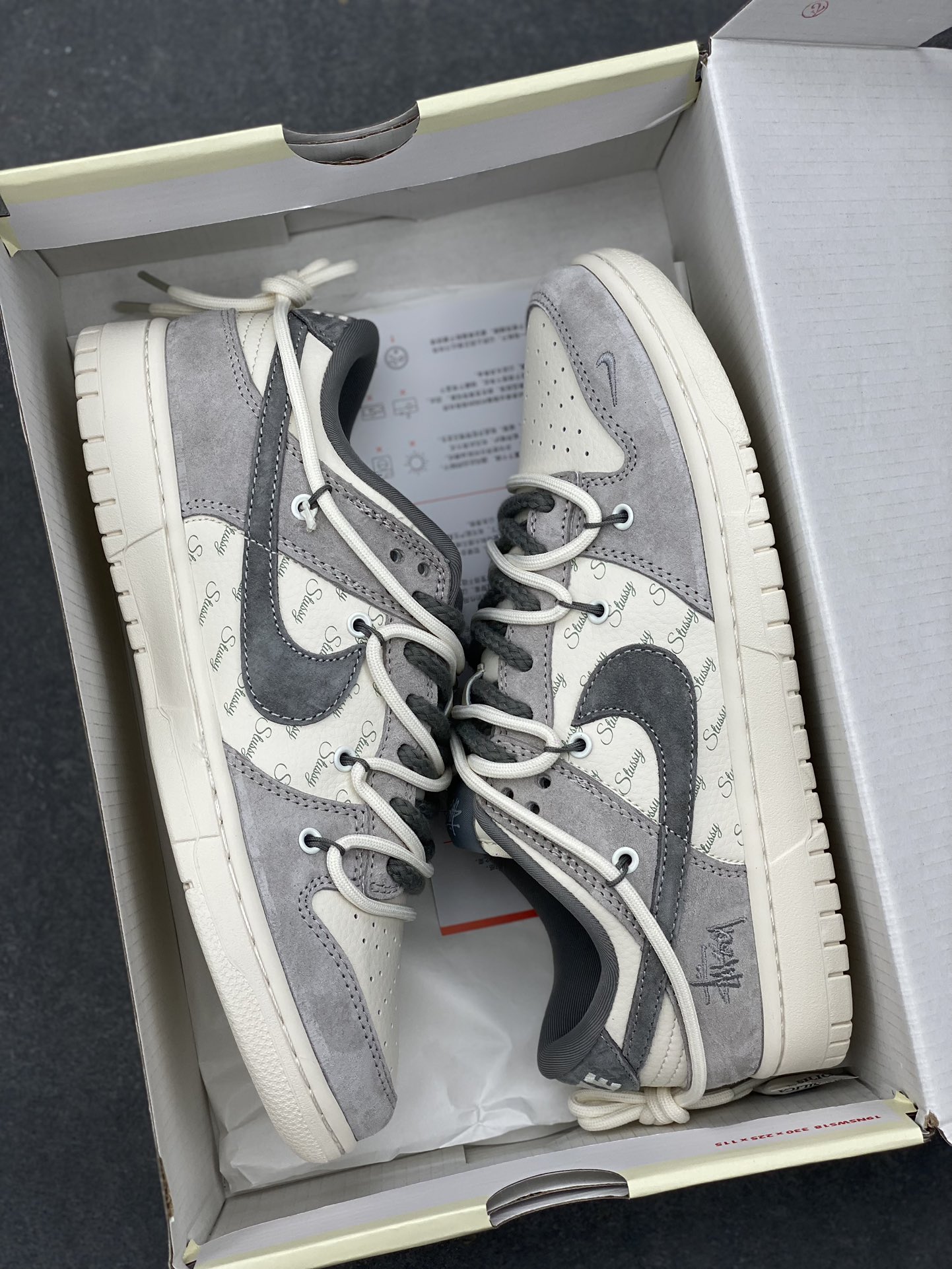 Nike SB Dunk Low Stussy Collab Anniversary Custom Casual Skateboarding Shoes 9 i1732090323 244 7
