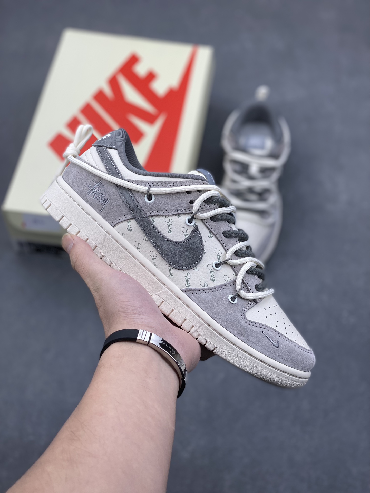 Nike SB Dunk Low Stussy Collab Anniversary Custom Casual Skateboarding Shoes 1 i1732090323 754 8