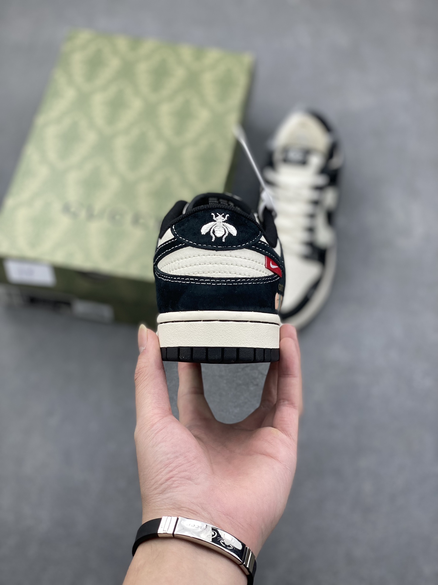 Nike SB Dunk Low Gucci Black White: Anniversary High-End Custom Sneakers 5 i1732138483 6888 6