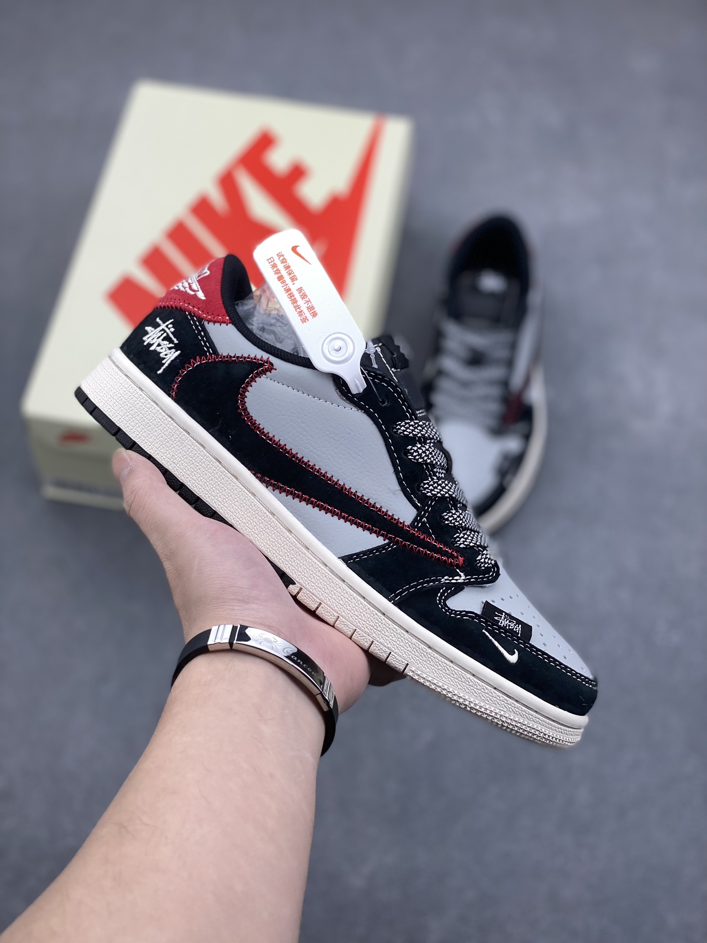 Travis Scott x Fragment Design x Stussy Air Jordan 1 Low OG SP