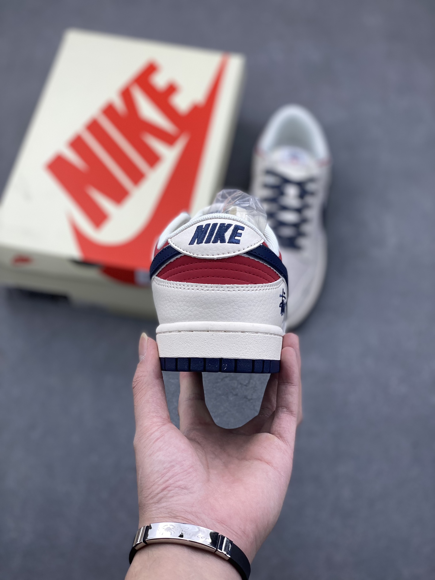 Nike SB Dunk Low Stussy Collab Blue White Red Anniversary Custom Sneakers 4 i1732293798 2016 7