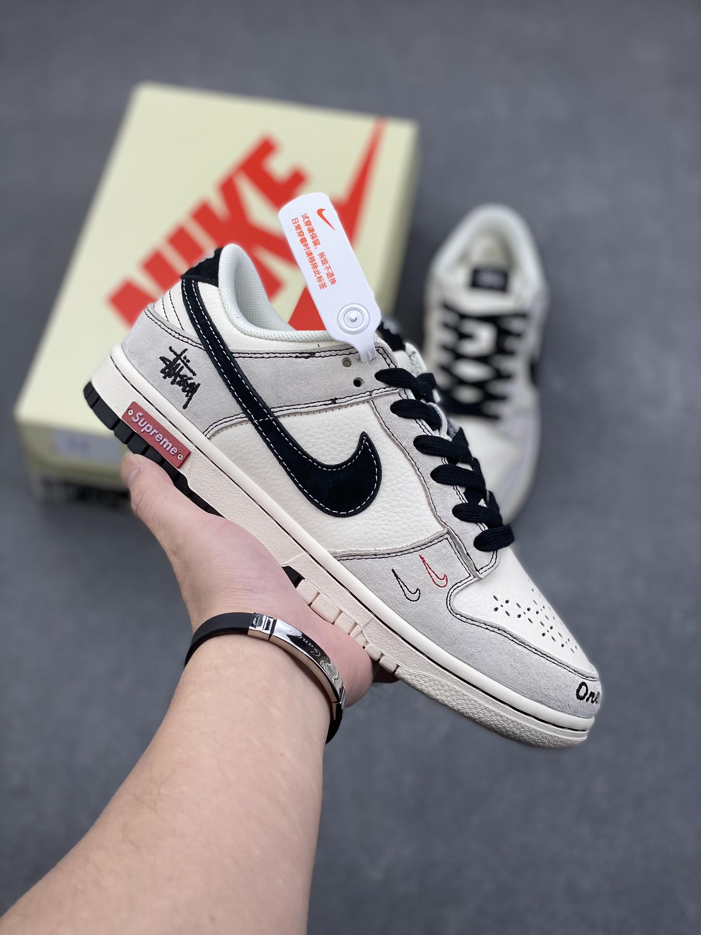 Nike SB Dunk Low Stussy Collab Anniversary Edition Custom Sneakers 2 i1732381823 3862 0