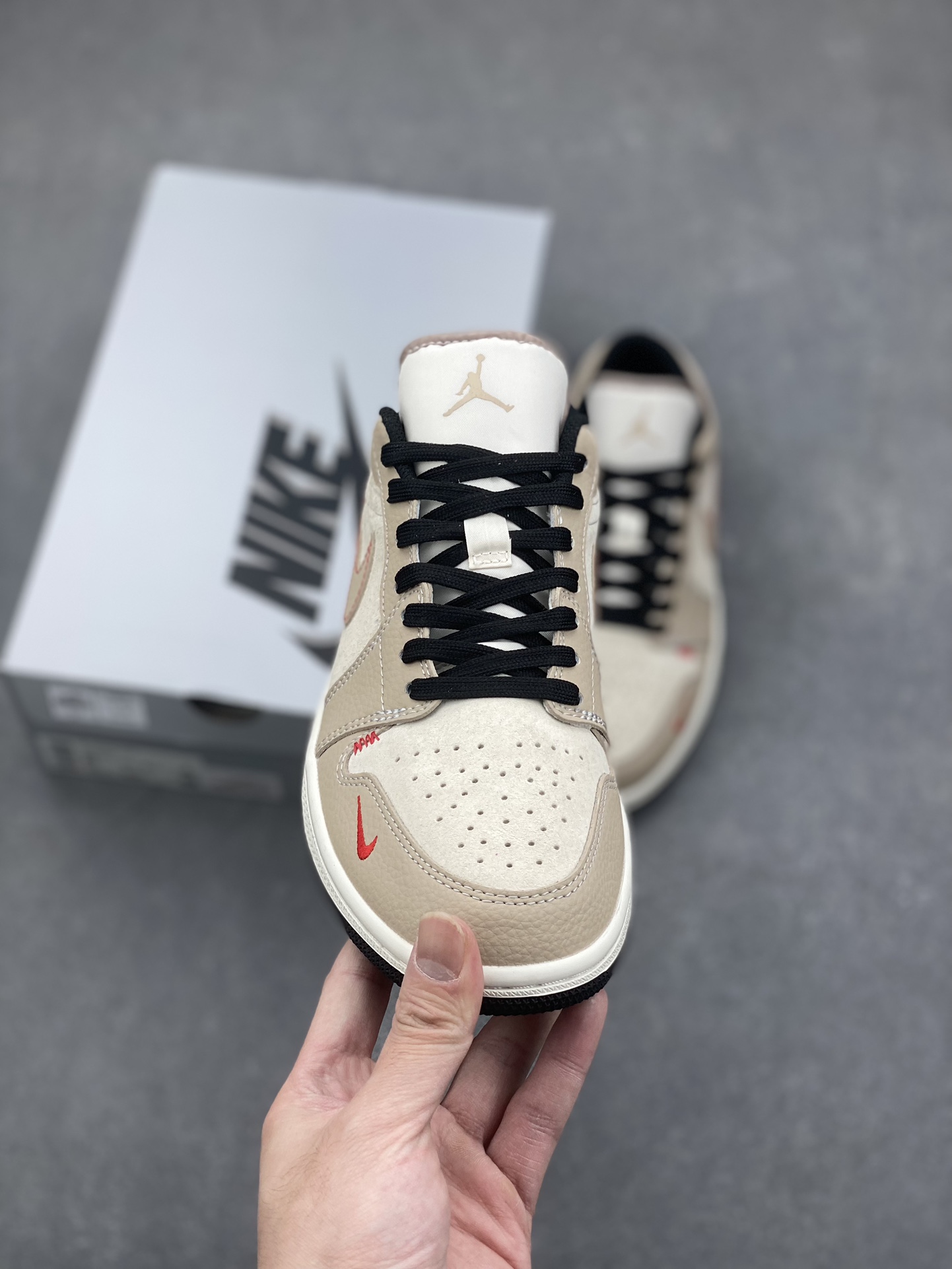 Nike Air Jordan 1 The North Face Low Top Sneakers - 'Light Brown' 2 i1733330741 9354 3