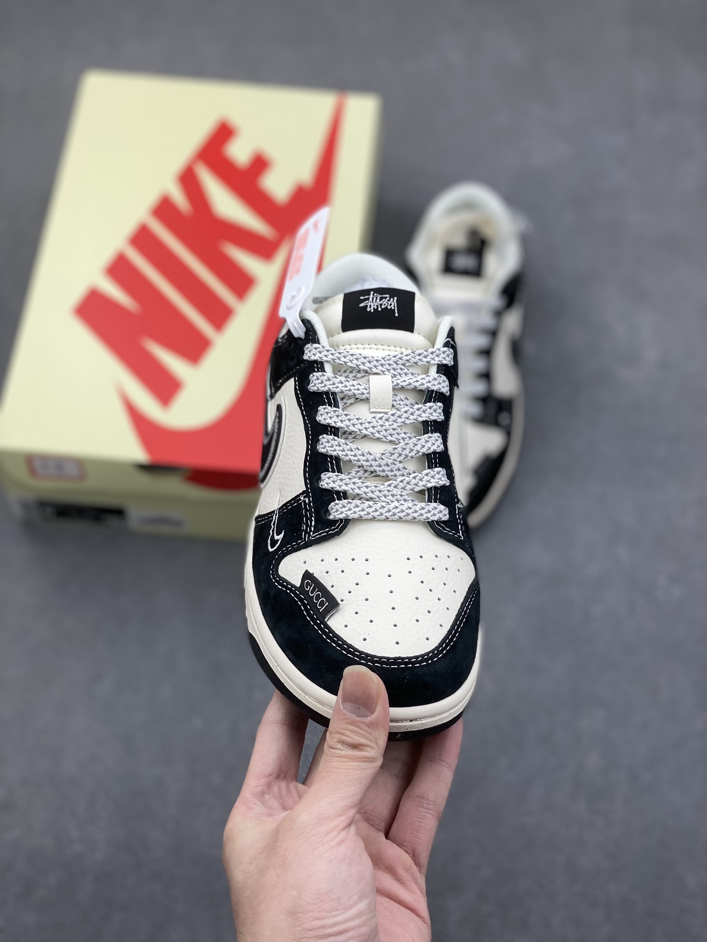 Nike SB Dunk Low Stussy x Gucci Black Shoes, Custom Edition 3 i1733938512 8339 8