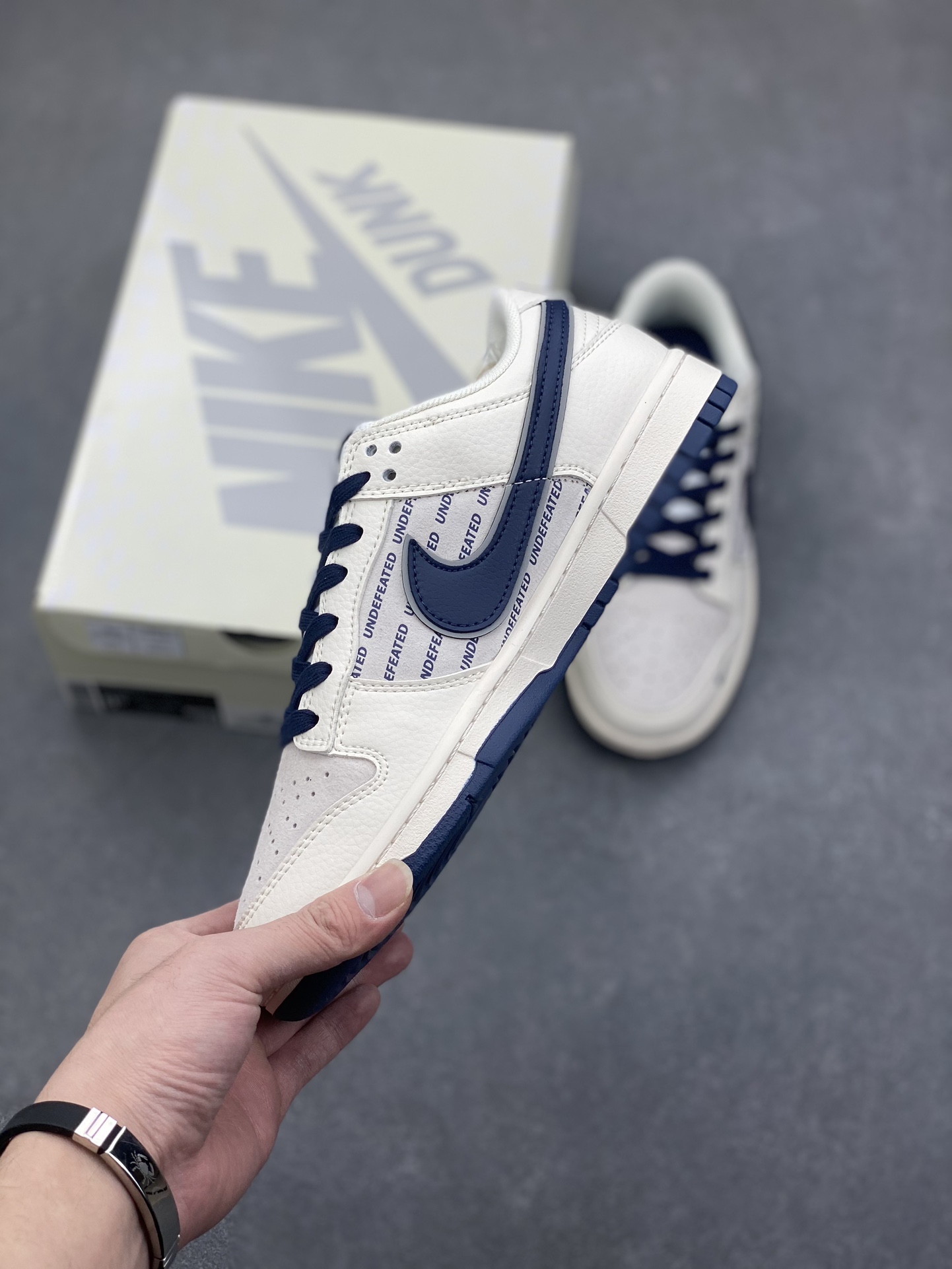 Nike SB Dunk Low UNDEFEATED Collab Sneakers - Navy Blue Accents, Premium Quality 4 i1734110532 5008 4