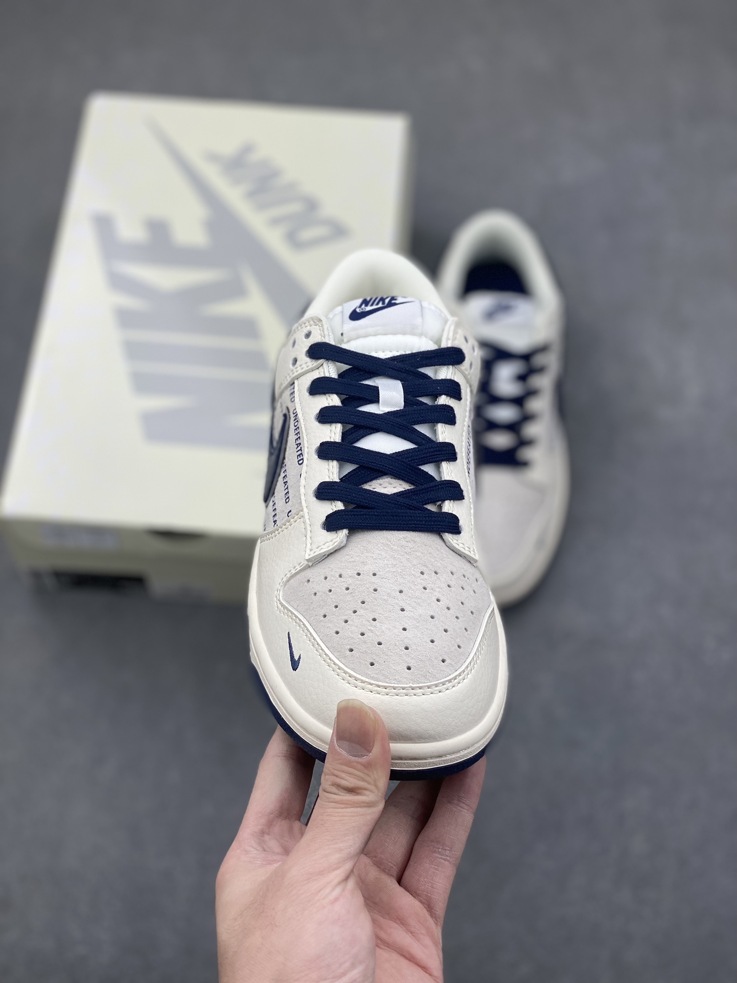 Nike SB Dunk Low UNDEFEATED Collab Sneakers - Navy Blue Accents, Premium Quality 3 i1734110532 9739 3