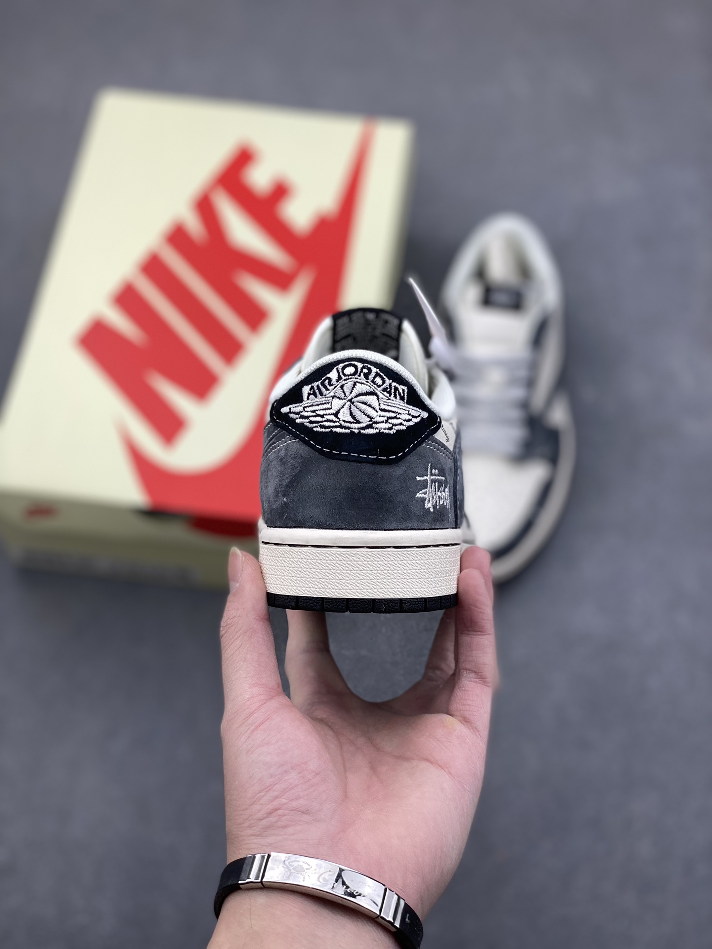 Nike x Stussy Air Force 1 Low Sneakers - Grey Print, Limited Edition Shoes 4 i1734369989 844 6