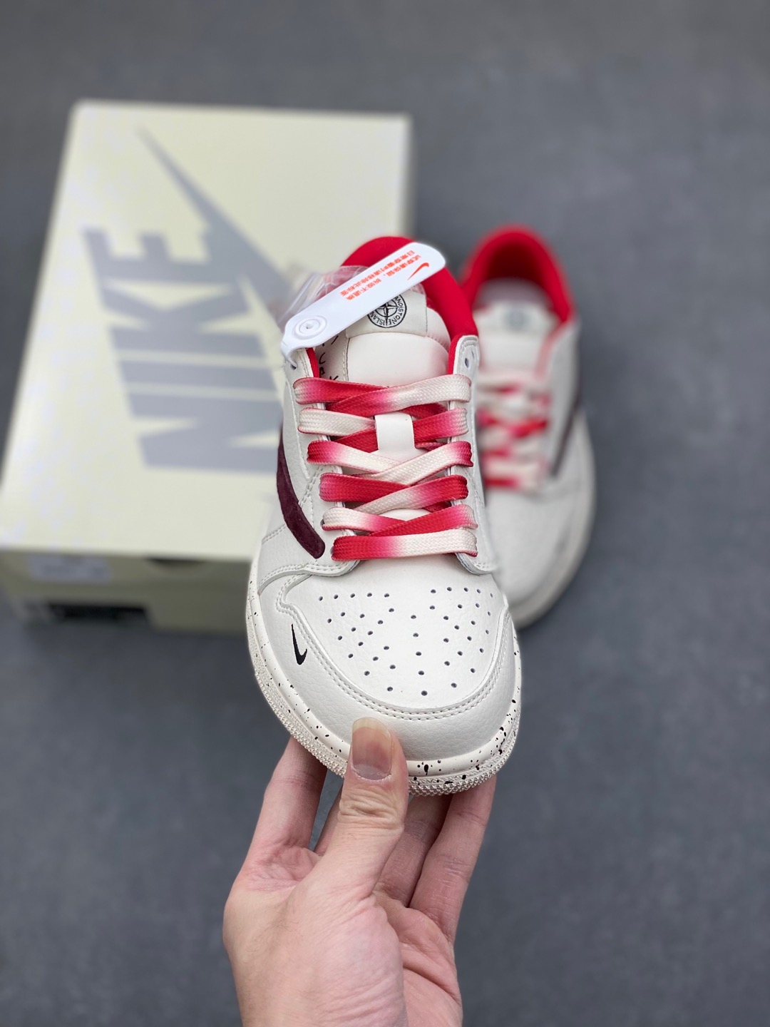 Travis Scott x Nike Air Jordan 1 Low Stone Island - Revese Red 2 i1735328365493 7109 0 1
