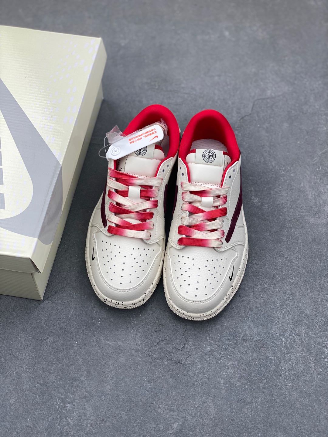 Travis Scott x Nike Air Jordan 1 Low Stone Island - Revese Red 8 i1735328365963 9748 0 7