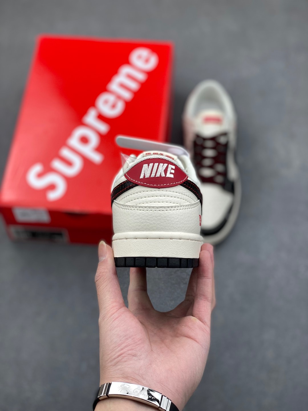 Nike SB Dunk Low x Supreme 'Year of the Snake' White Black Sneakers 5 i1735328587101 3063 0 3