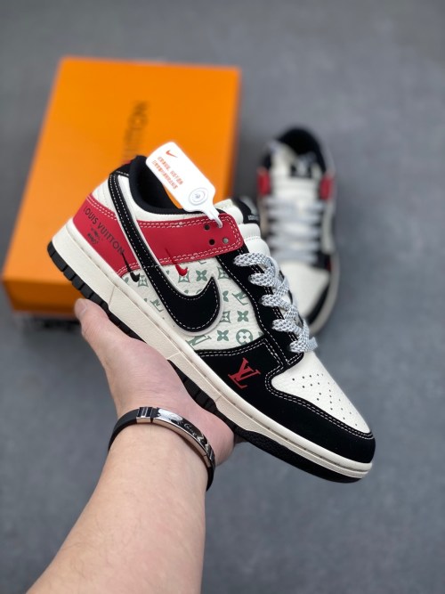 Nike Dunk Low Retro x Louis Vuitton DIY Custom Low-Top Sneakers 11 Nike Dunk Low Retro x Louis Vuitton Custom Low-Top Sneakers