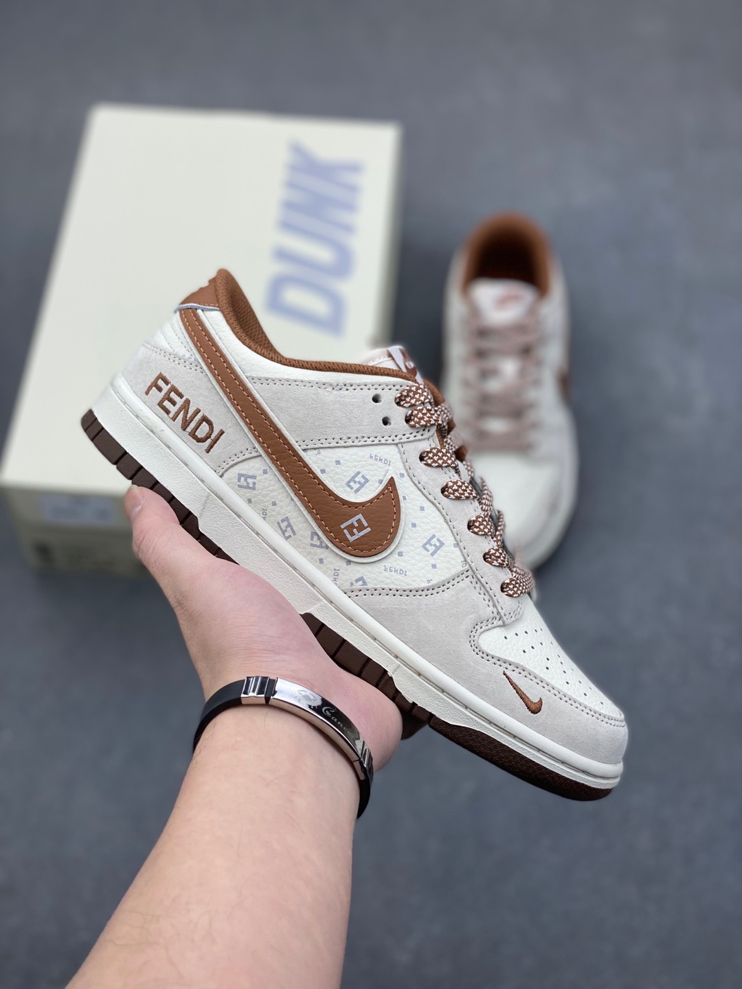 Nike SB Dunk Low x Fendi White Brown: Premium Quality, Comfortable Fit 1 i1735591830176 3214 0 0