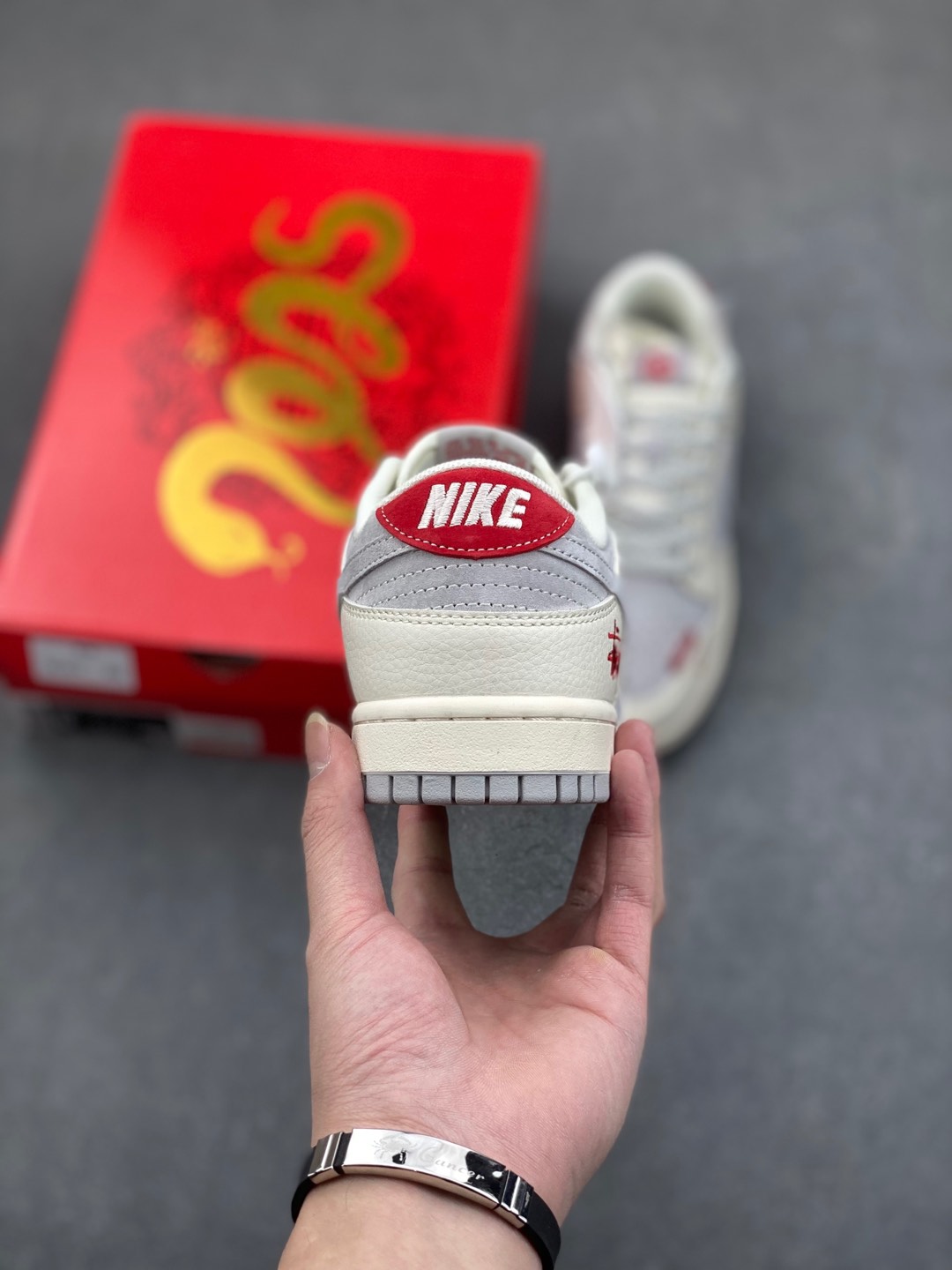 Nike SB Dunk Low x Stussy 'Year of the Snake' White Grey (Various Sizes) 5 i1735592431163 947 0 3
