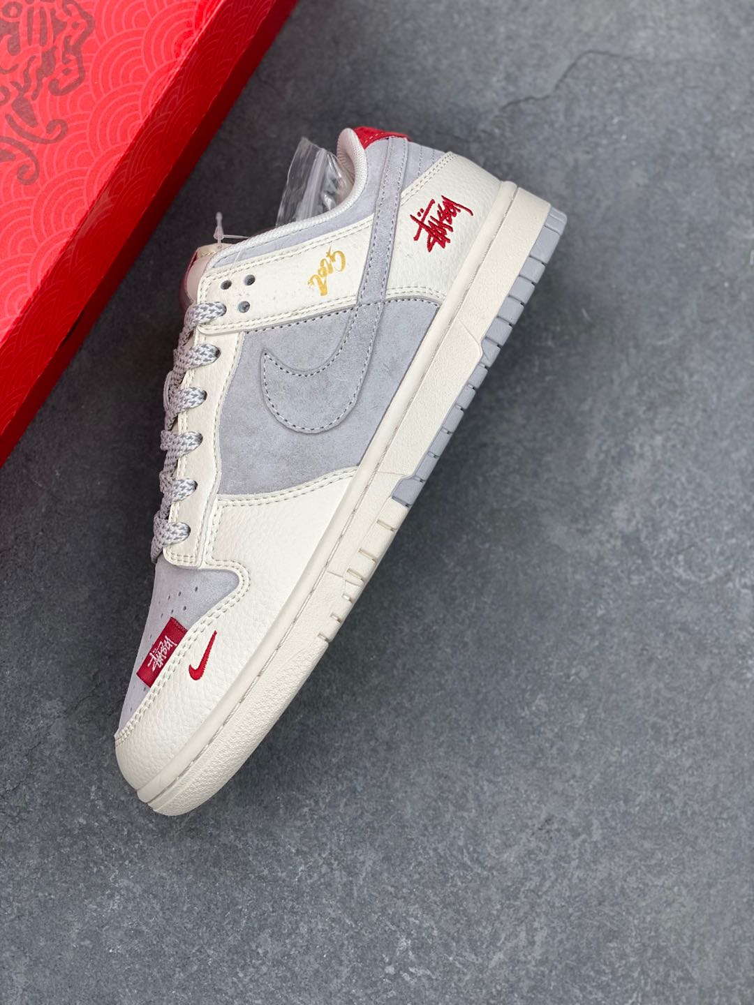 Nike SB Dunk Low x Stussy 'Year of the Snake' White Grey (Various Sizes) 8 i1735592432052 1703 0 6