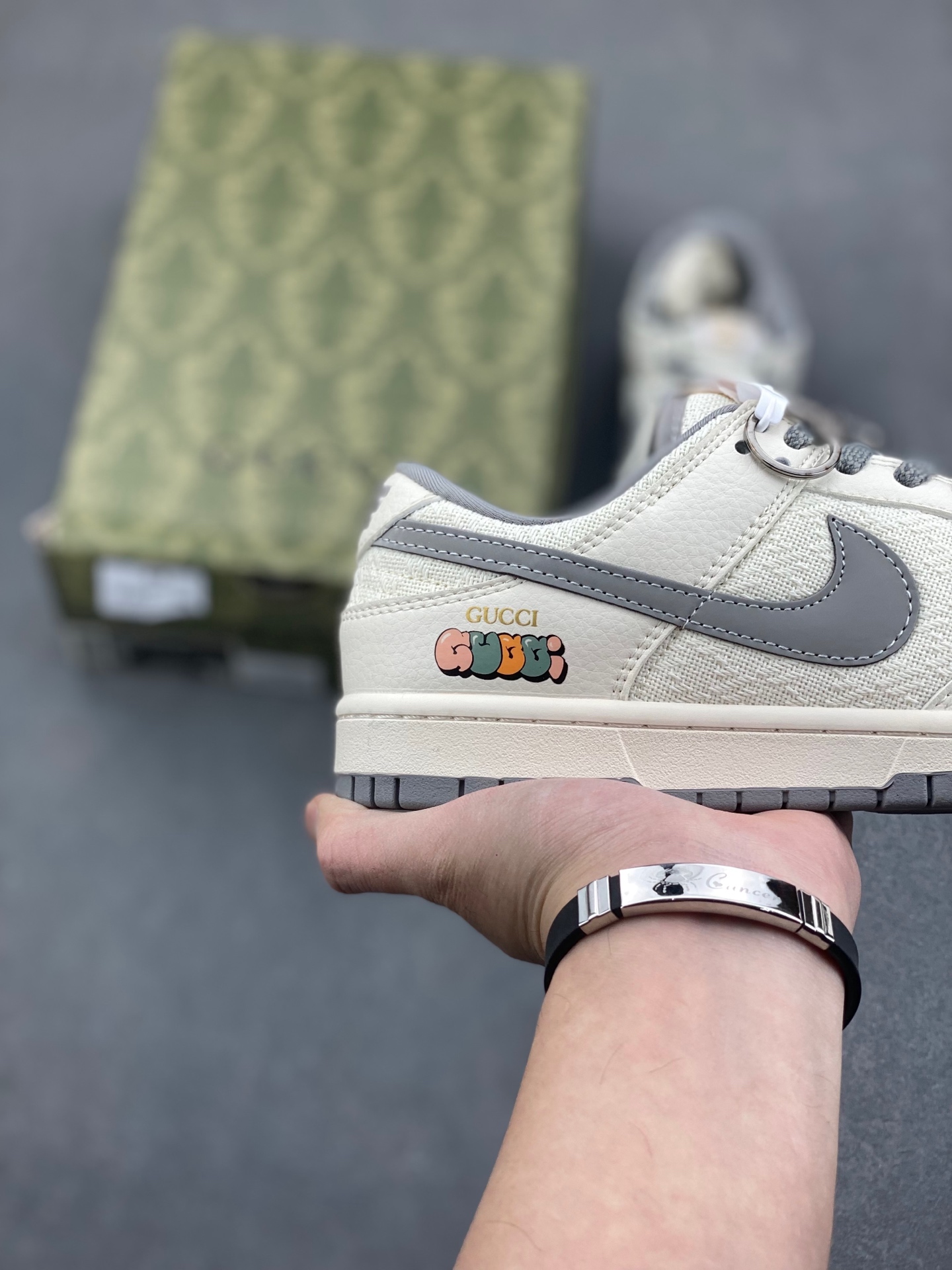 Nike SB Dunk Low Gucci Collab - Cream/Gray, Custom Edition, All Sizes Available 5 i1736194555277 5255 0 4