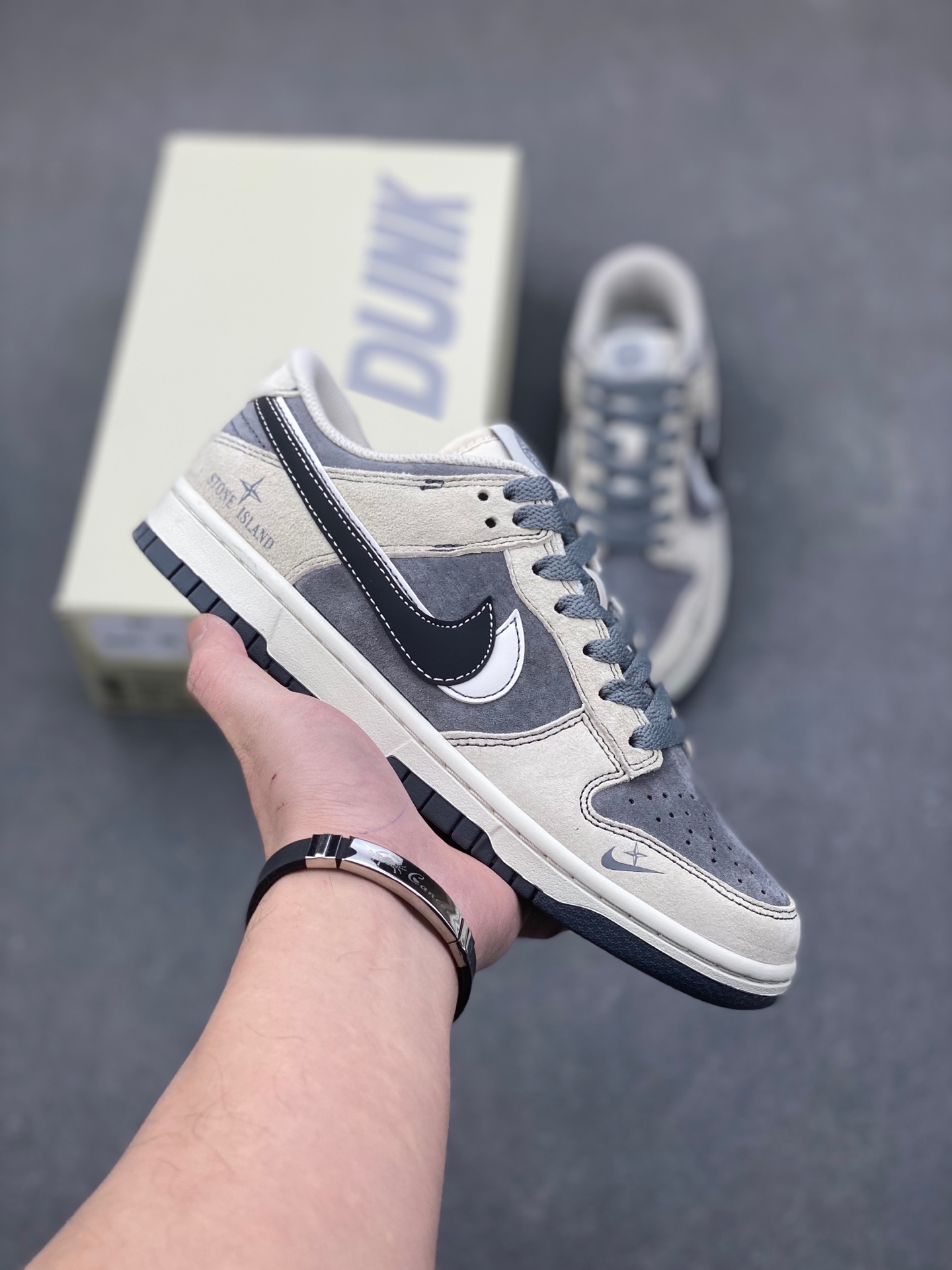 Nike Dunk Low Retro DIY Stone Island Custom Casual Sneakers DJ2024-087 1 i1736568083815 4648 0 0
