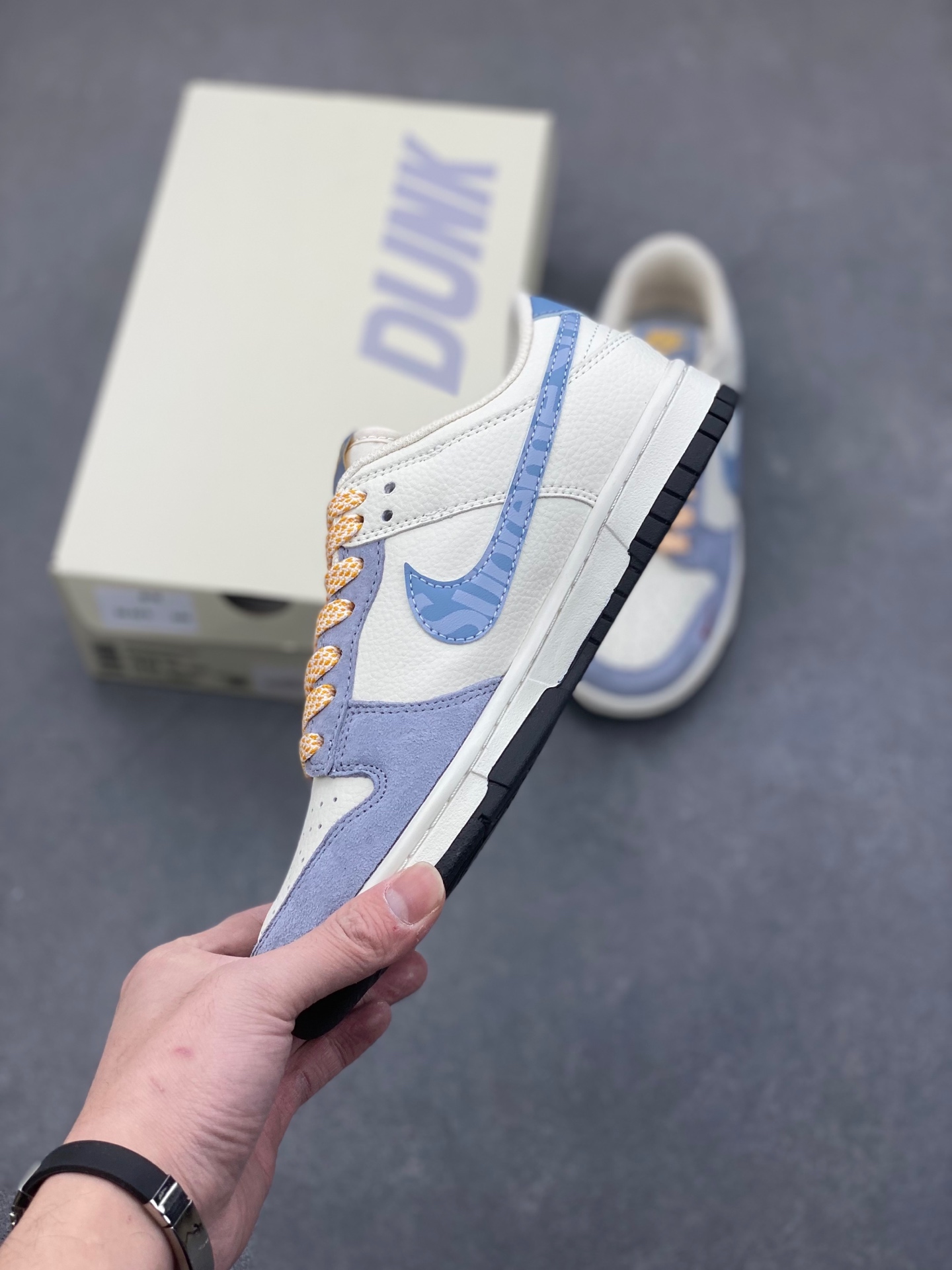 Nike SB Dunk Low x Supreme White Blue Purple, Original Leather, Comfort Fit 3 i1736725315155 5794 0 2